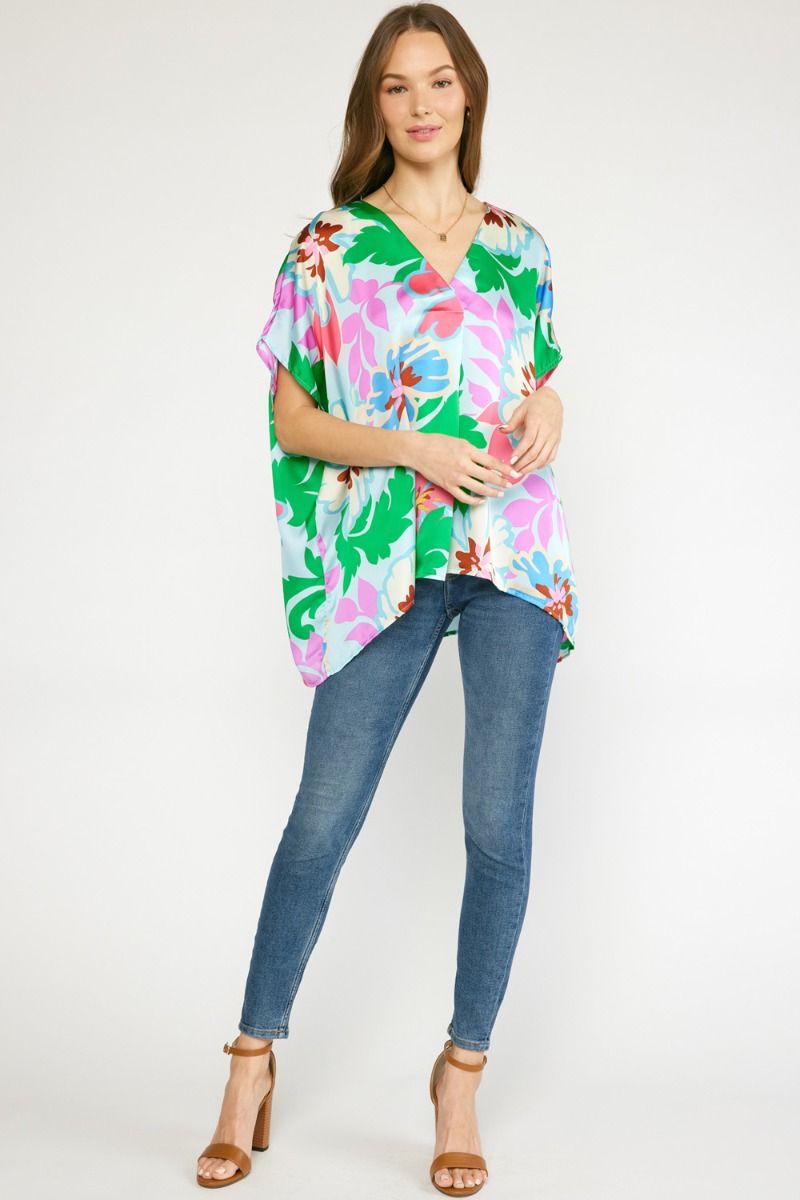 Gorgeous Getaway Bold Print Blouse