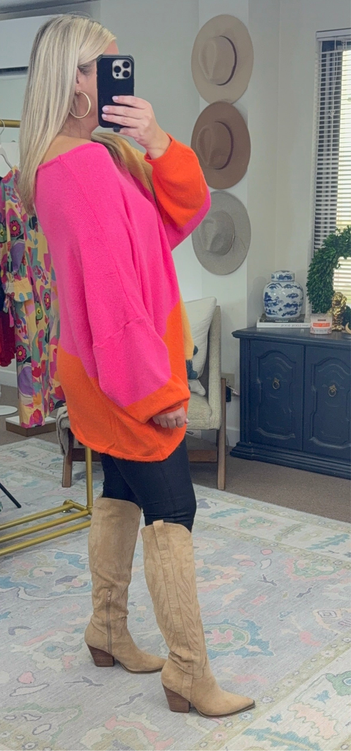 Bright Spot Color Block Knit Top