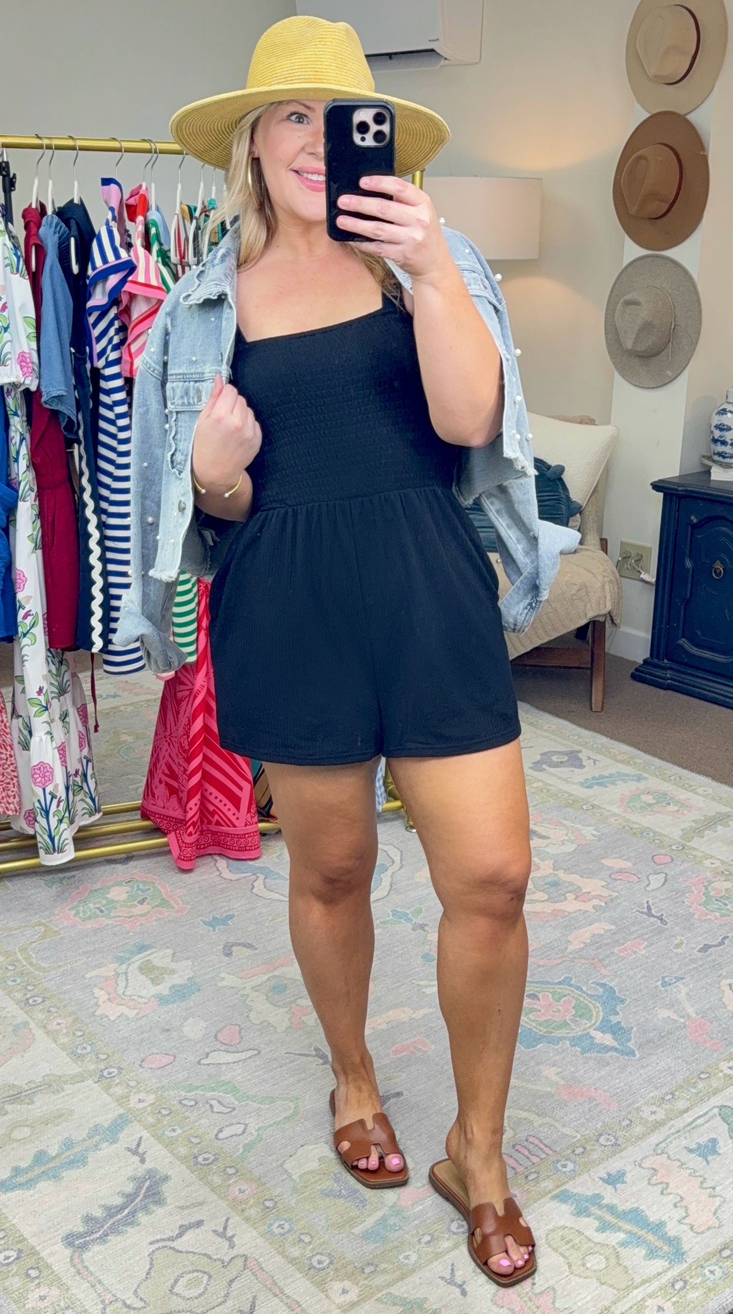 Ease of the Day Smocked Romper