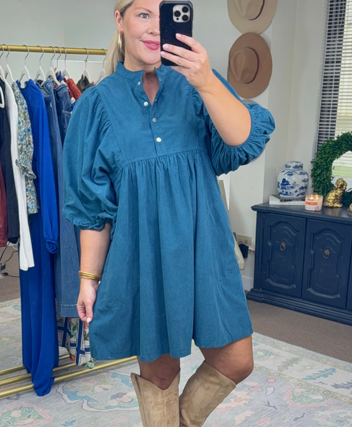 **MORE COLORS** Feels Like Home Corduroy Dress