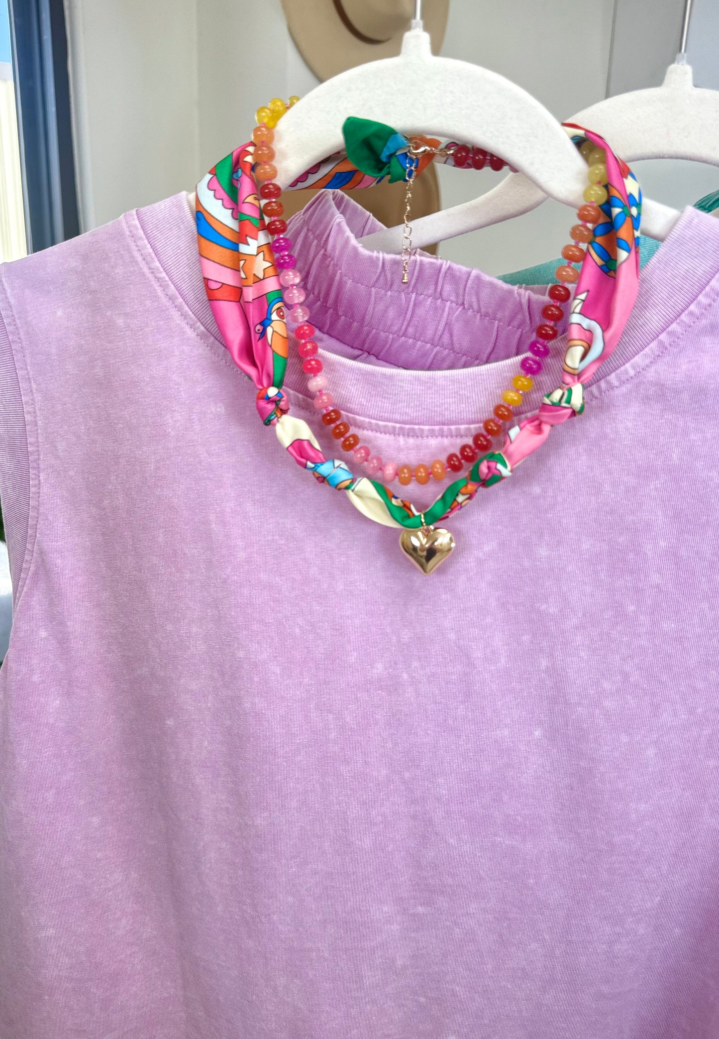 Undeniably Happy Rondelle Bead Necklace