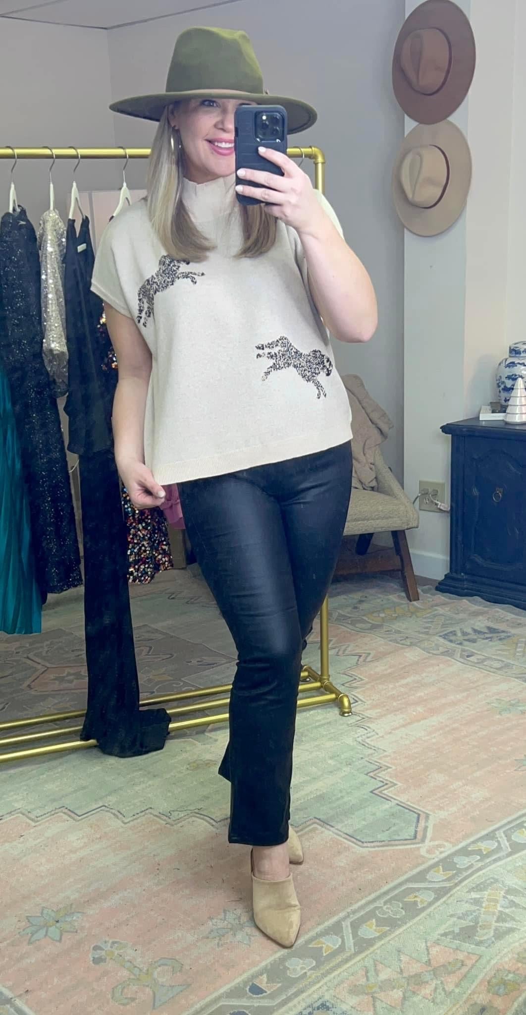 Concrete Jungle Cheetah Print Knit Top