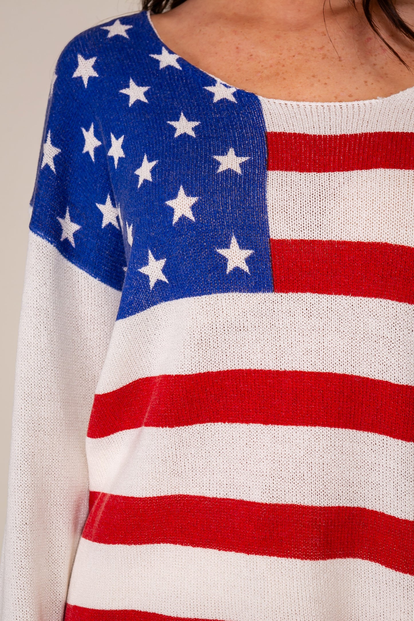 Star Spangled Light Knit Top