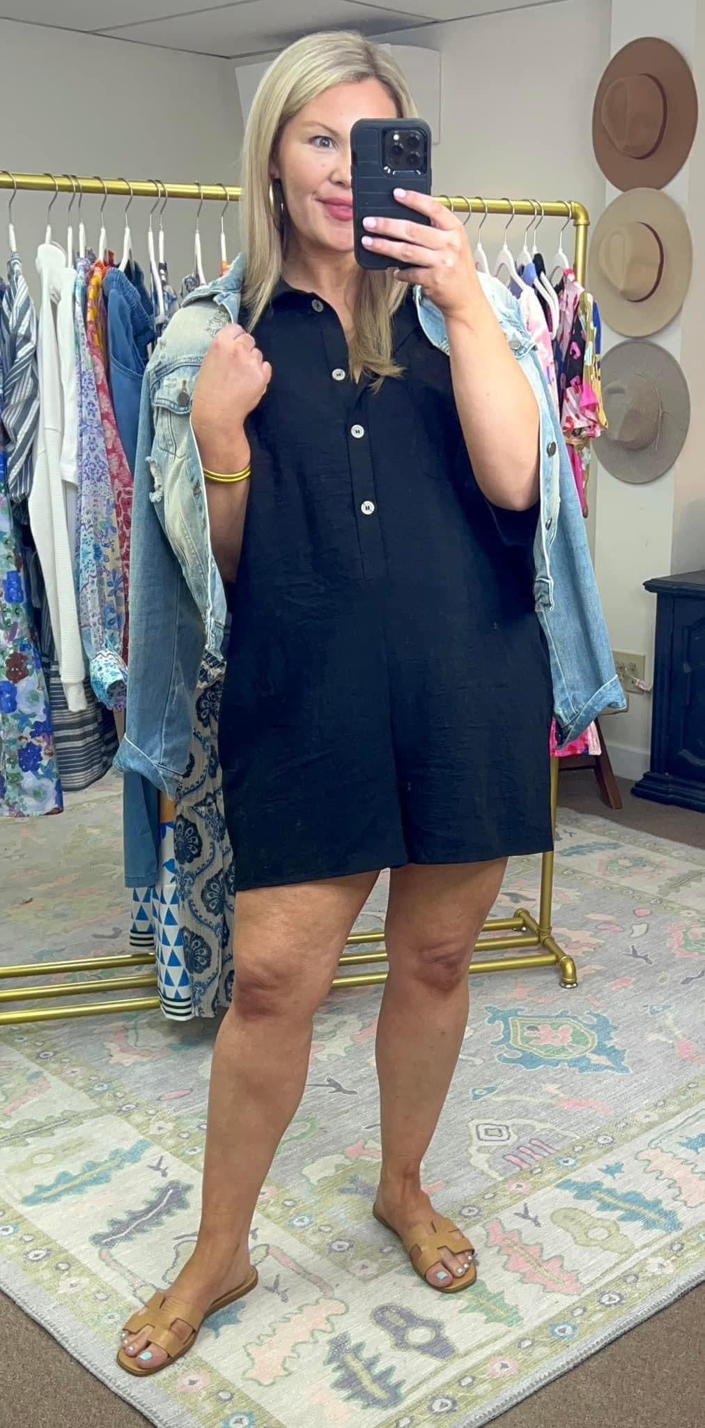 Elevated Collar Romper