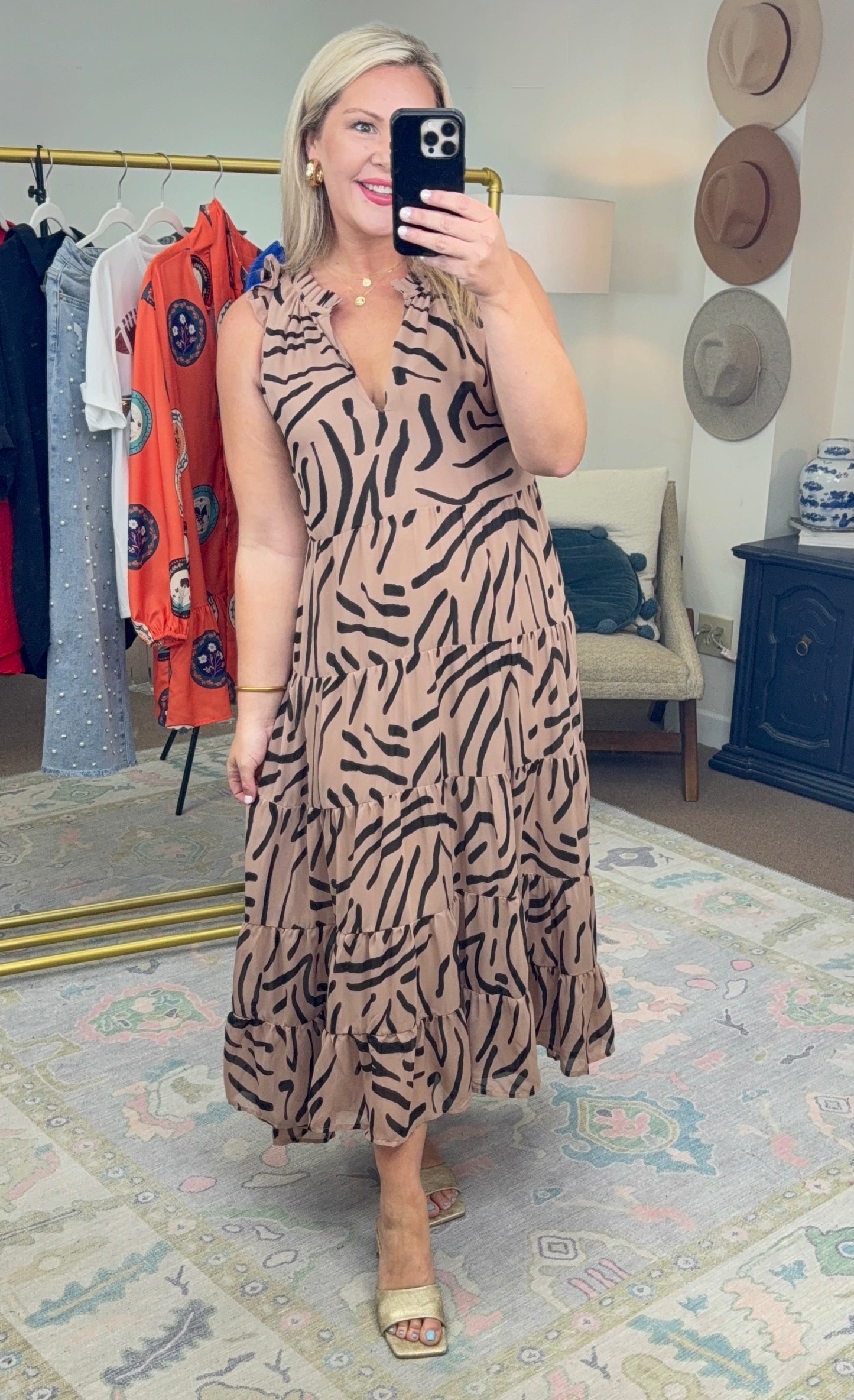 Hear Me Roar Ruffle Tiered Maxi Dress