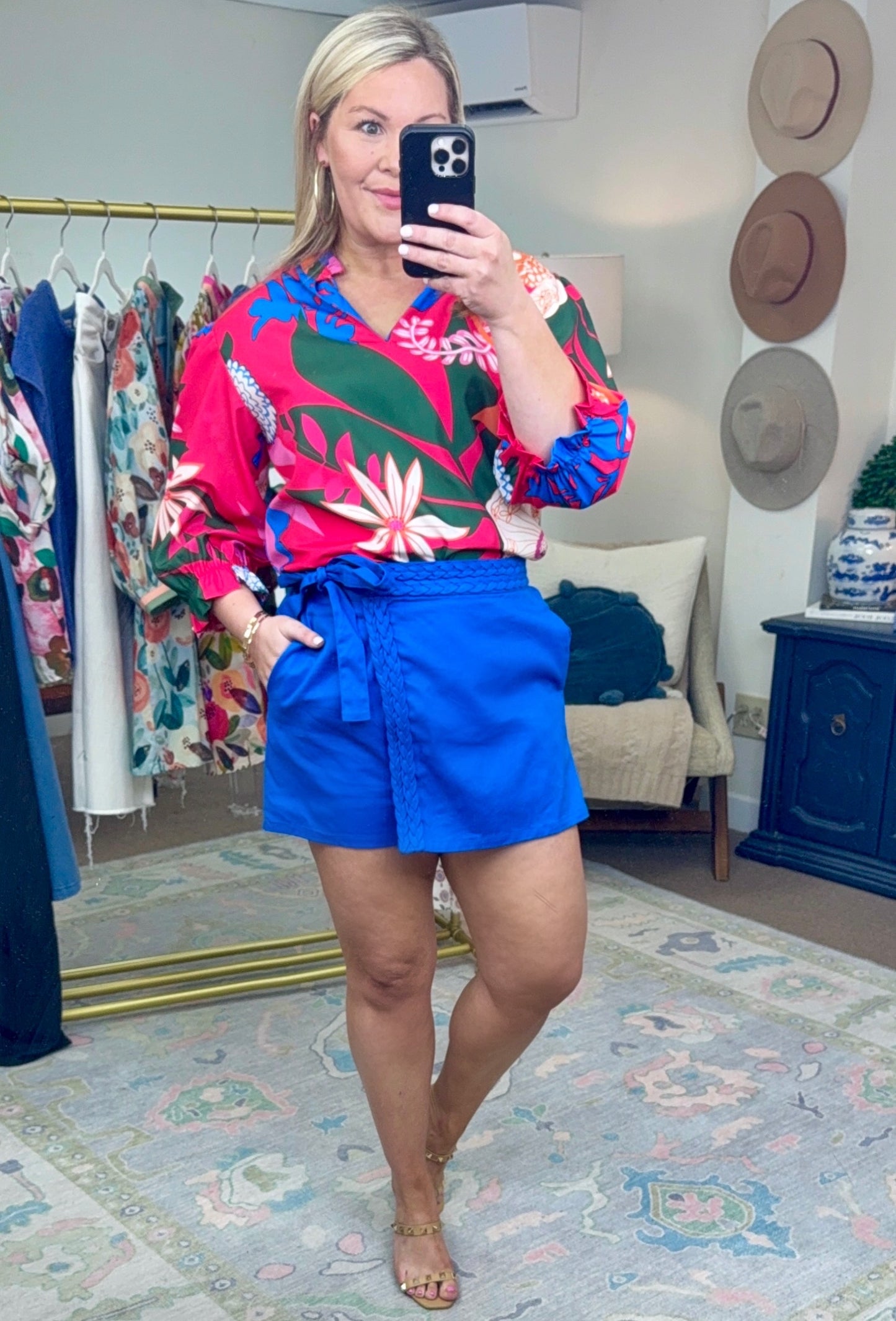 Miss Tropicana Bold Print Blouse