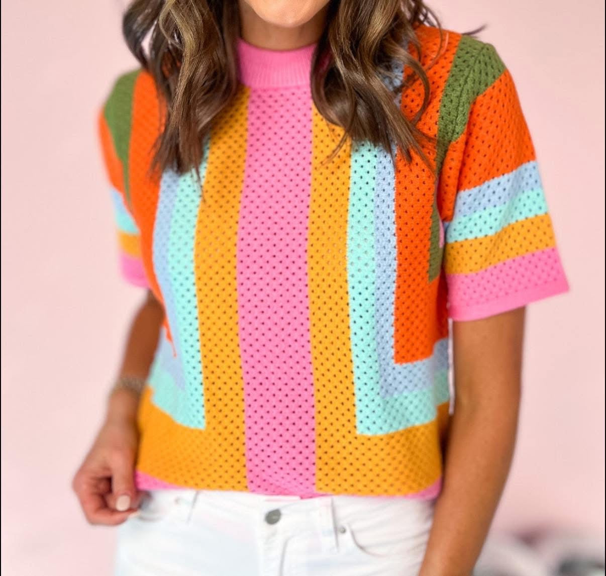 Grateful Gal Colorblock Knit Top