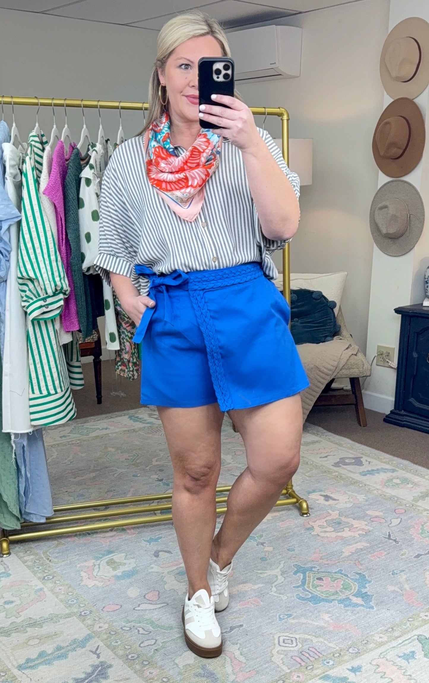 Talk About Love Stripe Button Down Blouse