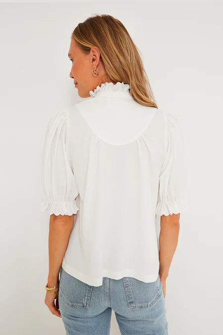 Proper Privileges Ruffle Neck Blouse
