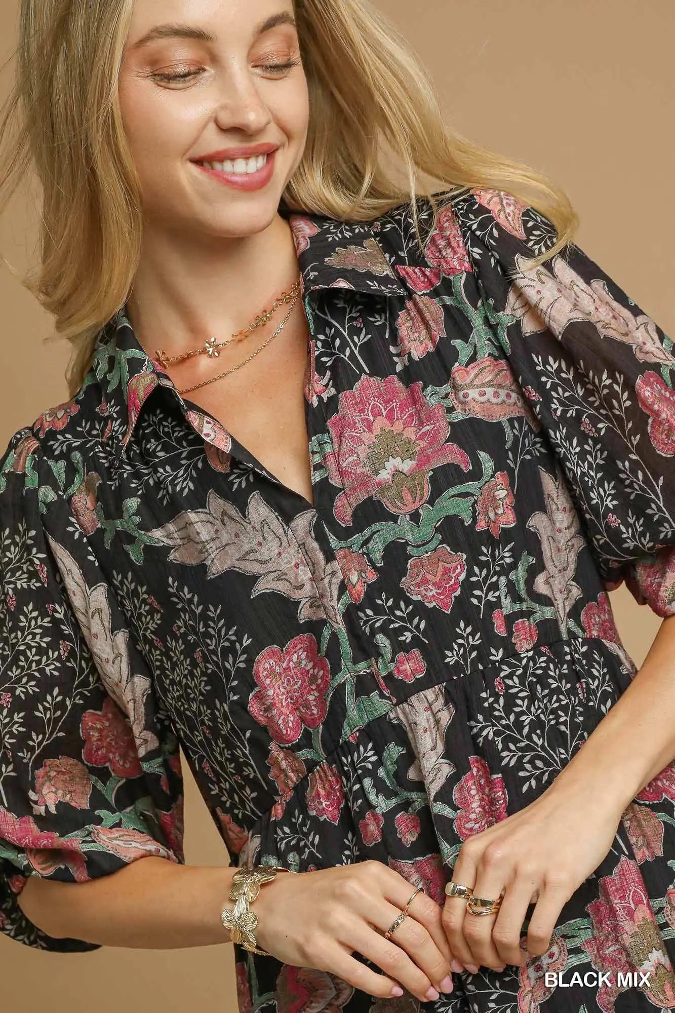 Bloom Theory Print Midi Dress
