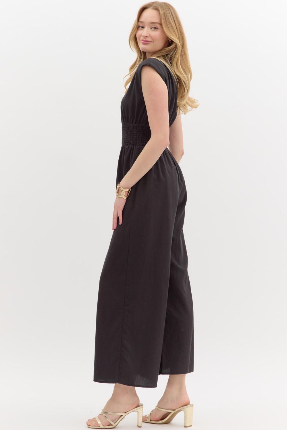 Night Out Wide Leg Zip Jumpsuit