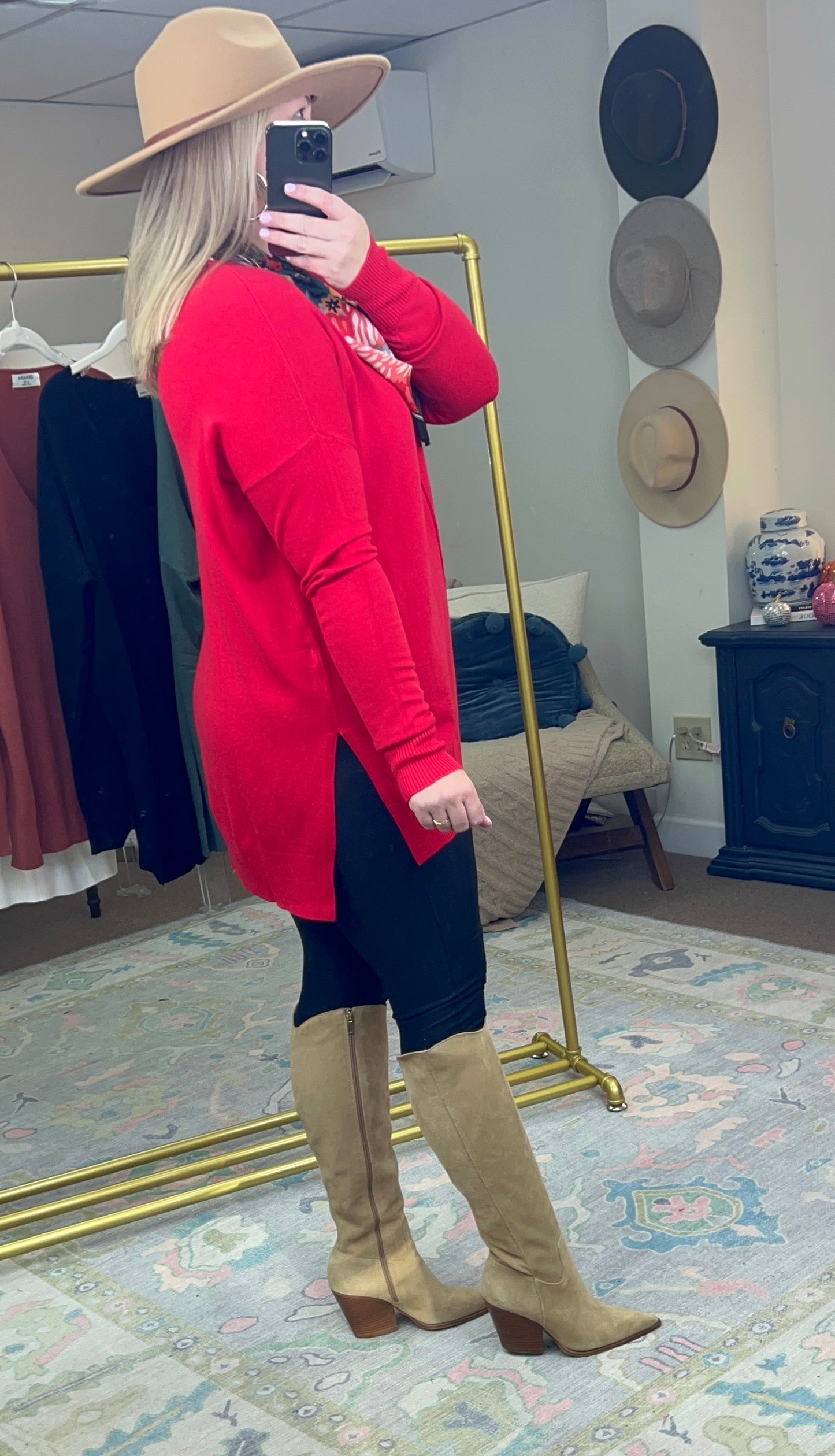 Made For Dreamers V-Neck Sweater Tunic