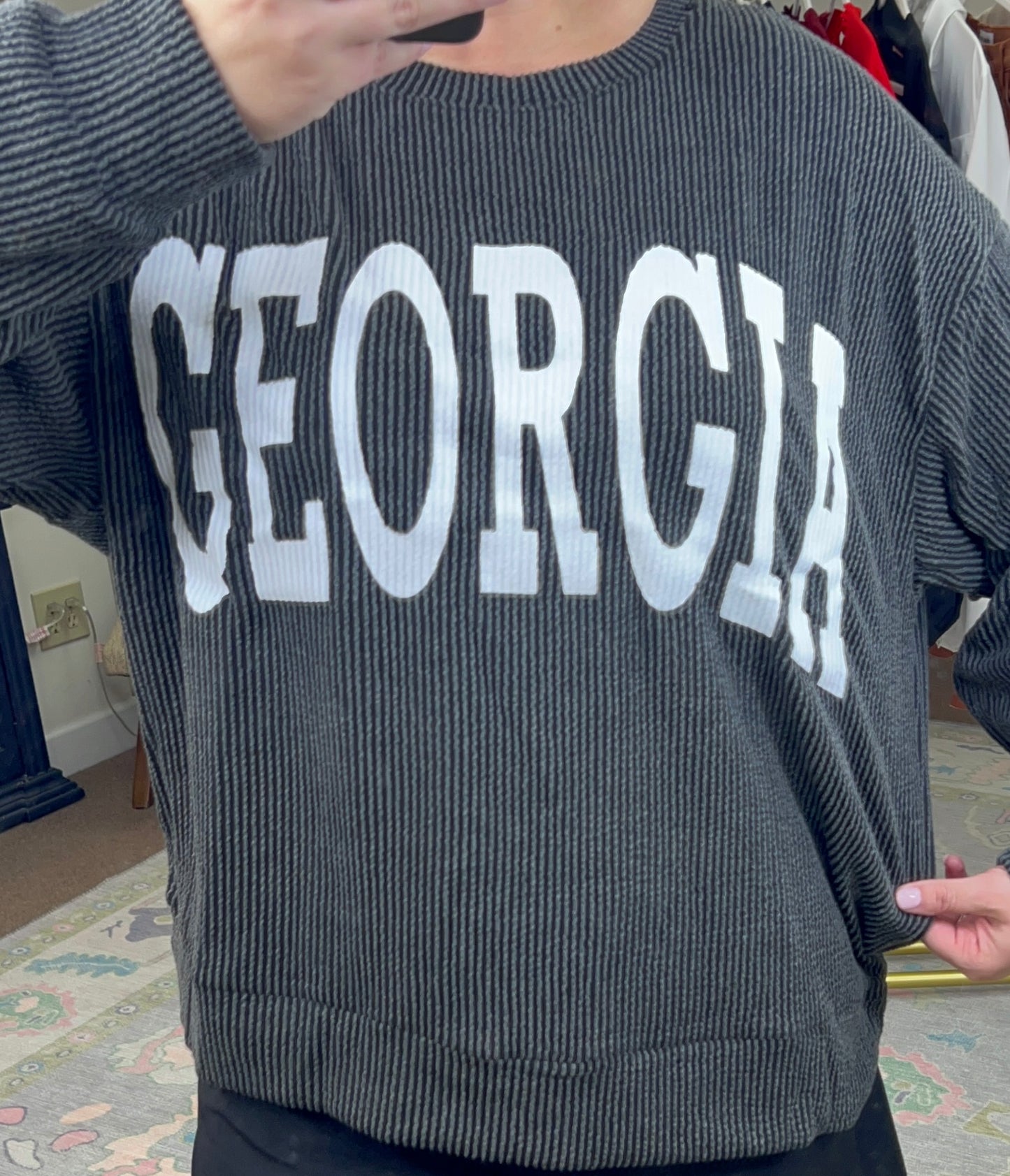 Glory Glory Georgia Ribbed Pullover Top