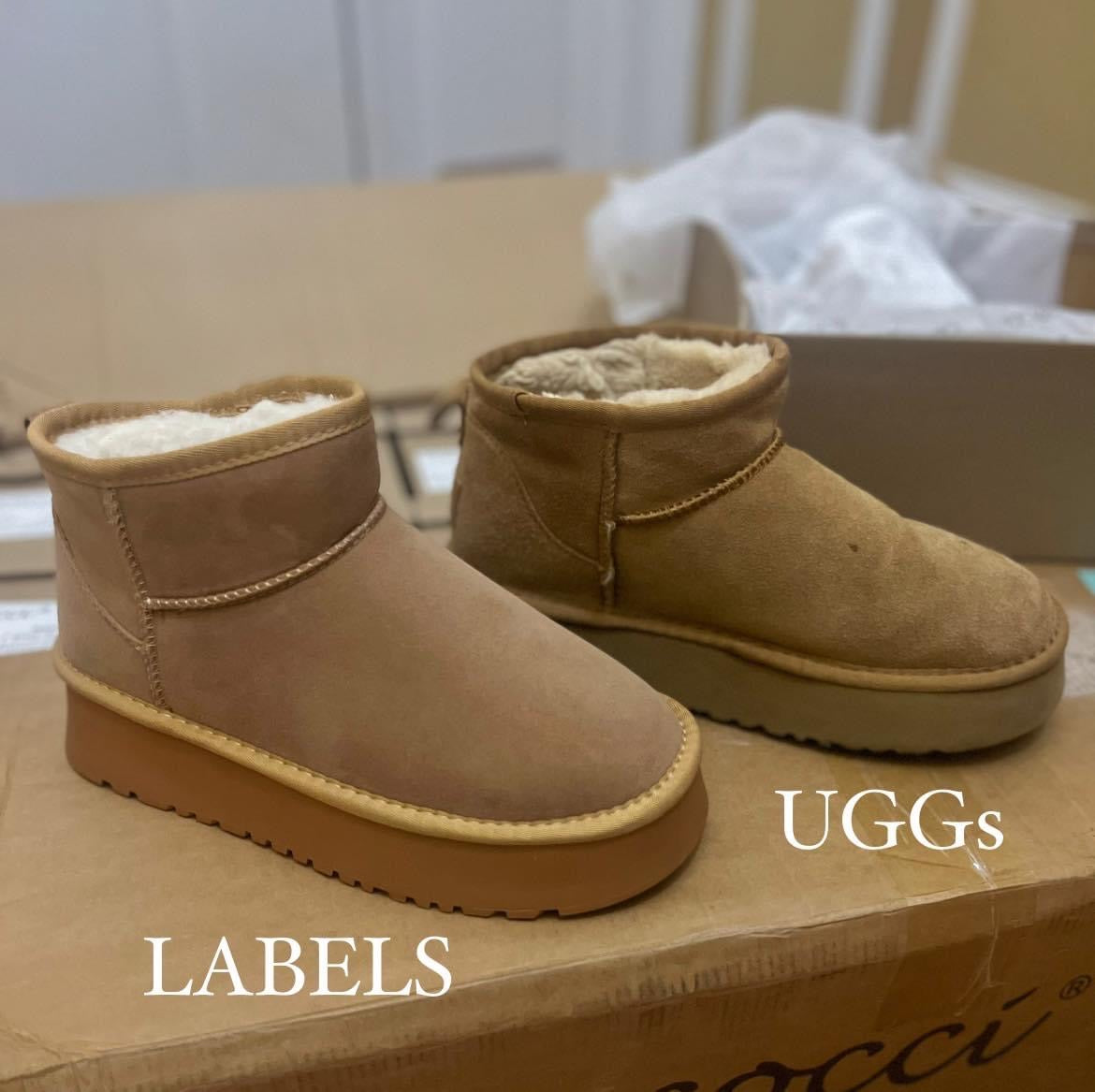 Lined Platform Mini Boots