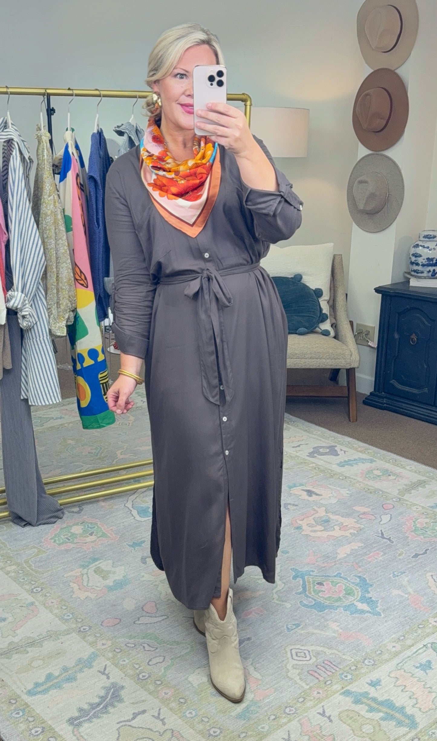 Remember Me Button Down Maxi Dress