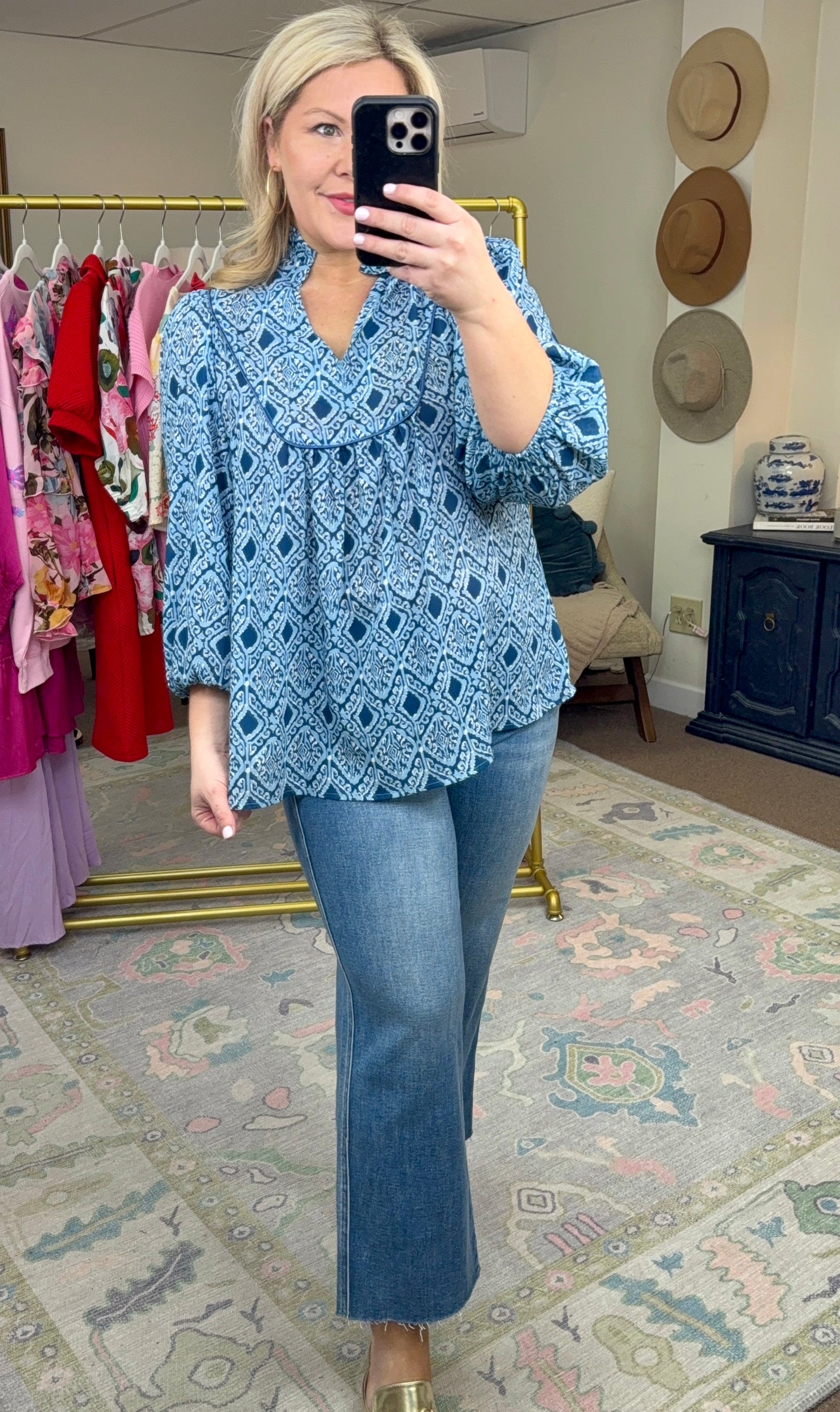 Change In Direction Printed Blouse