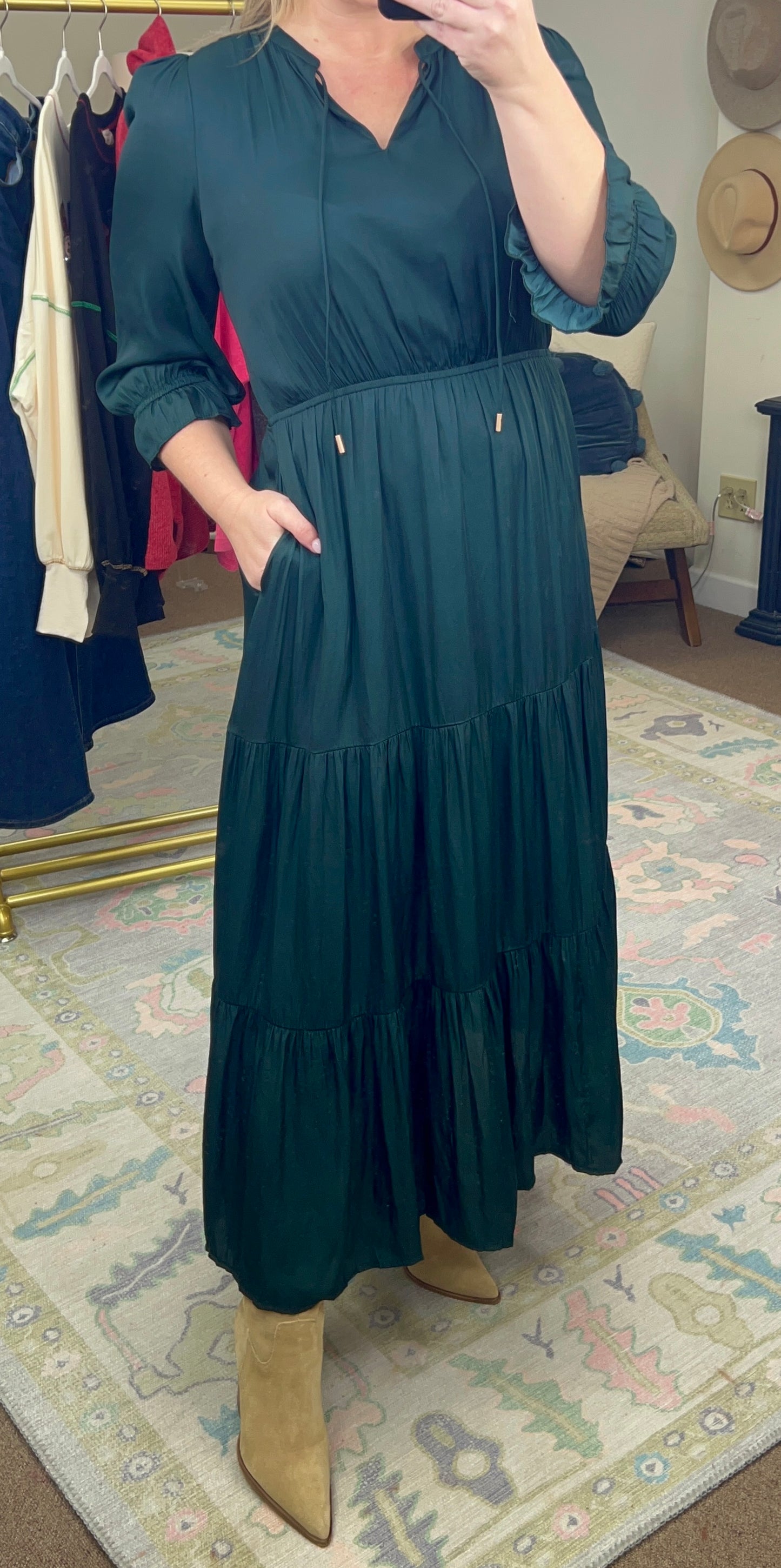 Take Me Dancing Ruffle Tiered Maxi Dress