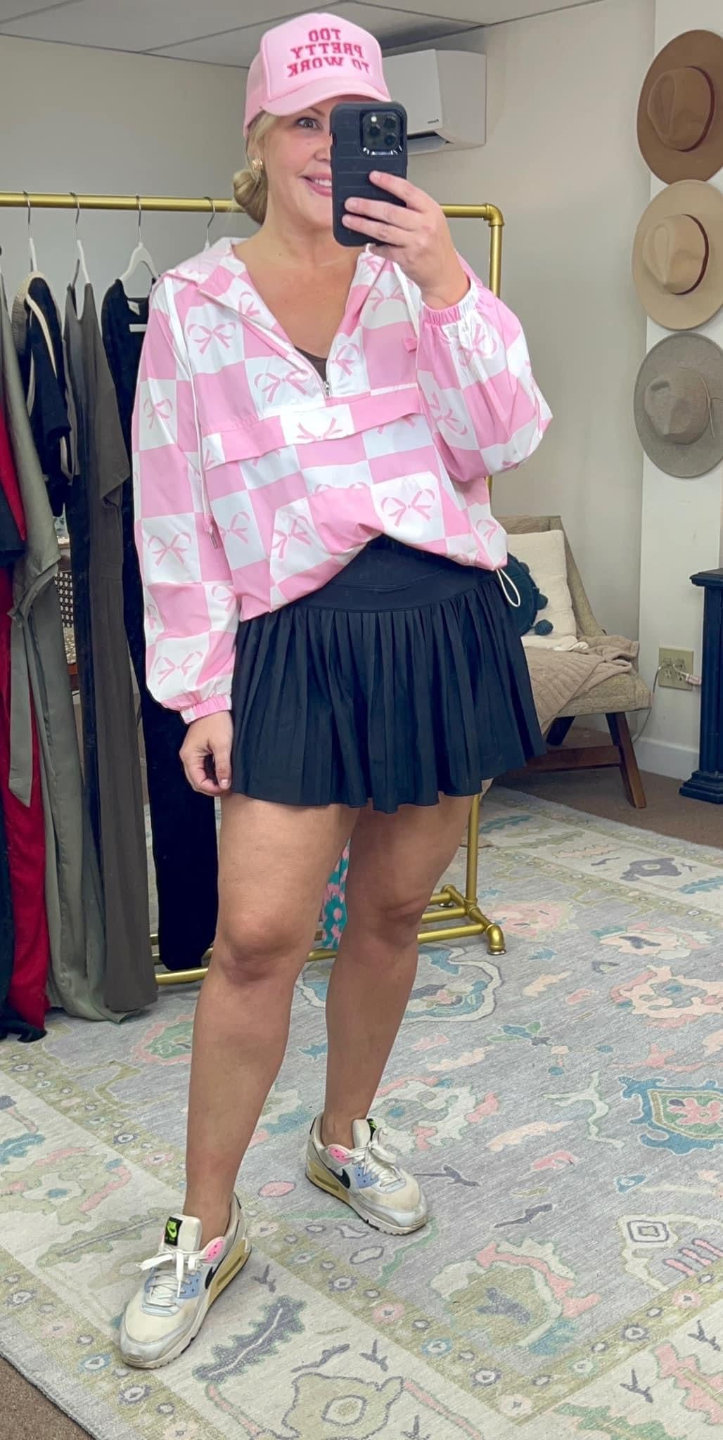 Properly Tied Pink Ribbon Pullover