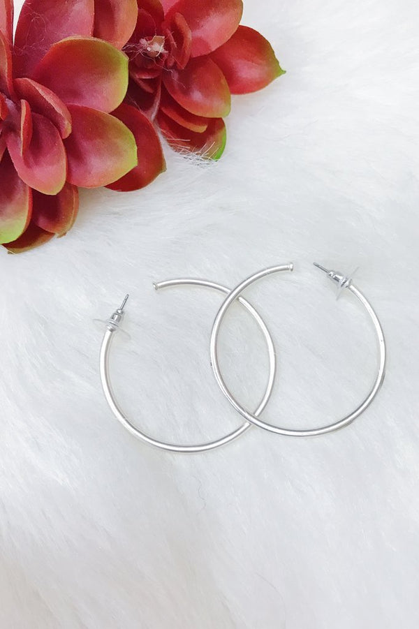 *MORE COLORS* Matte Hoop Earrings