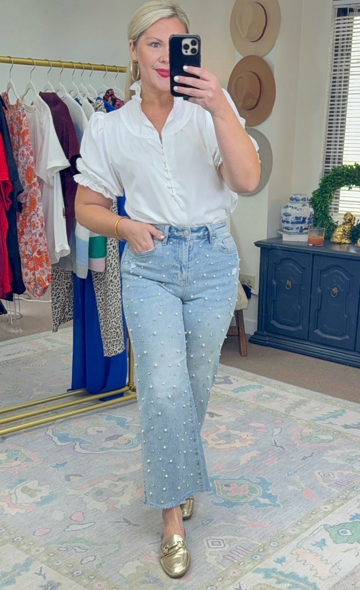 Proper Privileges Ruffle Neck Blouse