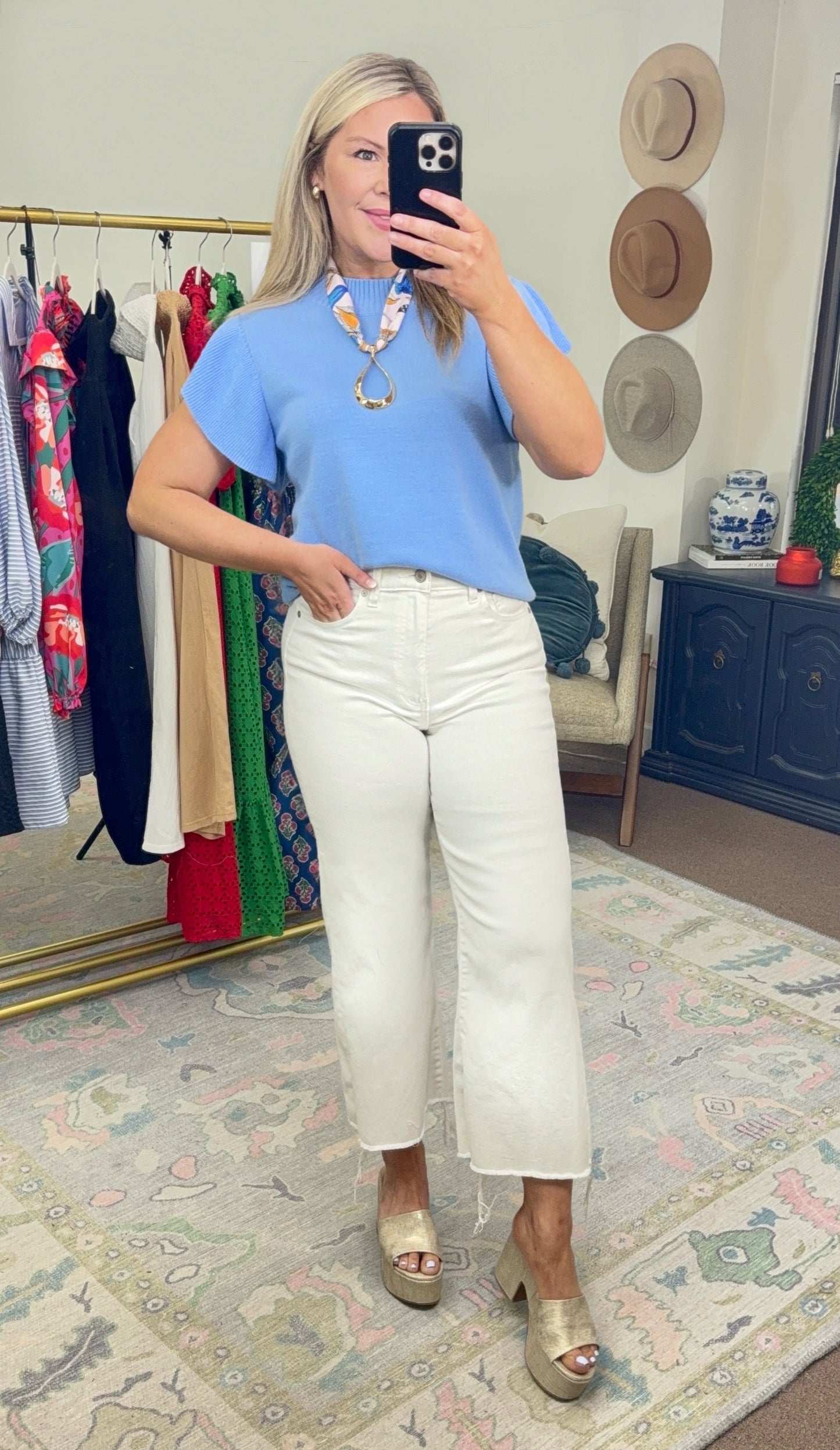 Soft Spoken Ruffle Knit Top