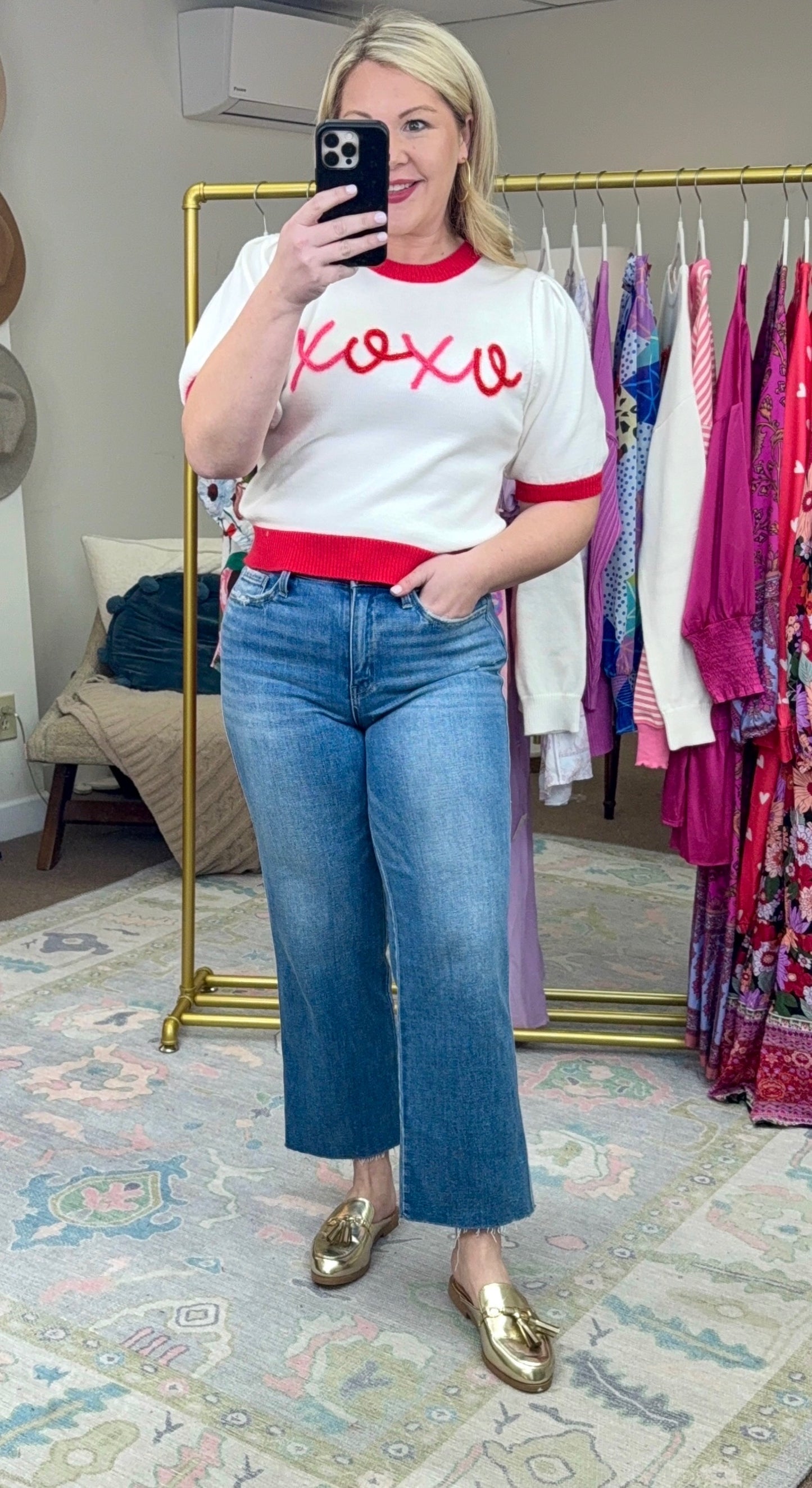 Next Level Wide Leg Cropped Jeans