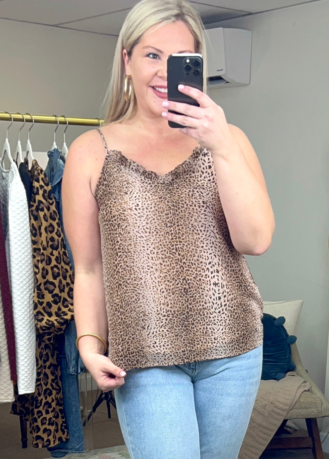 Feline Fine Leopard Print Tank