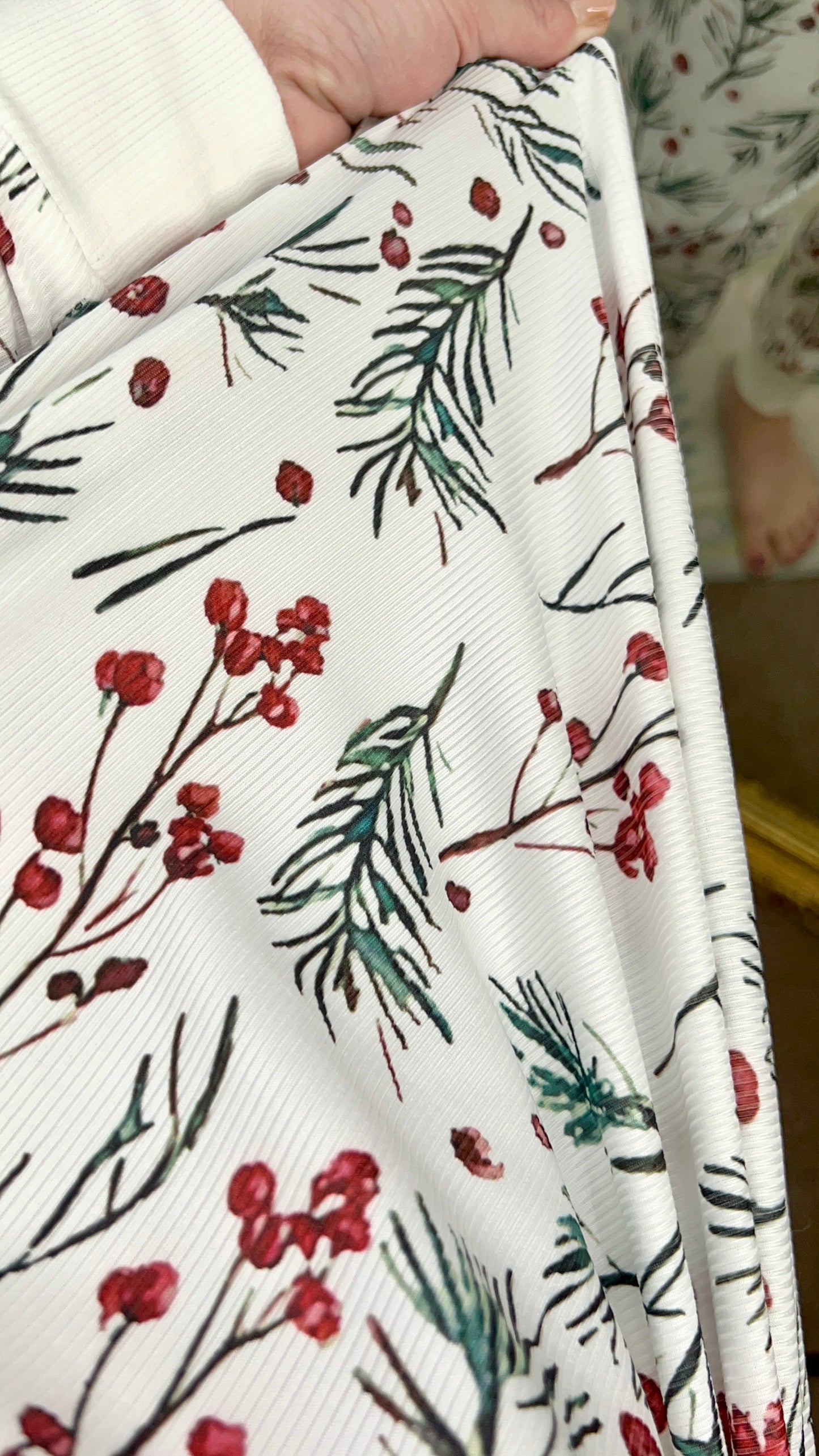 Happy Holly-Days Printed Pajama Set