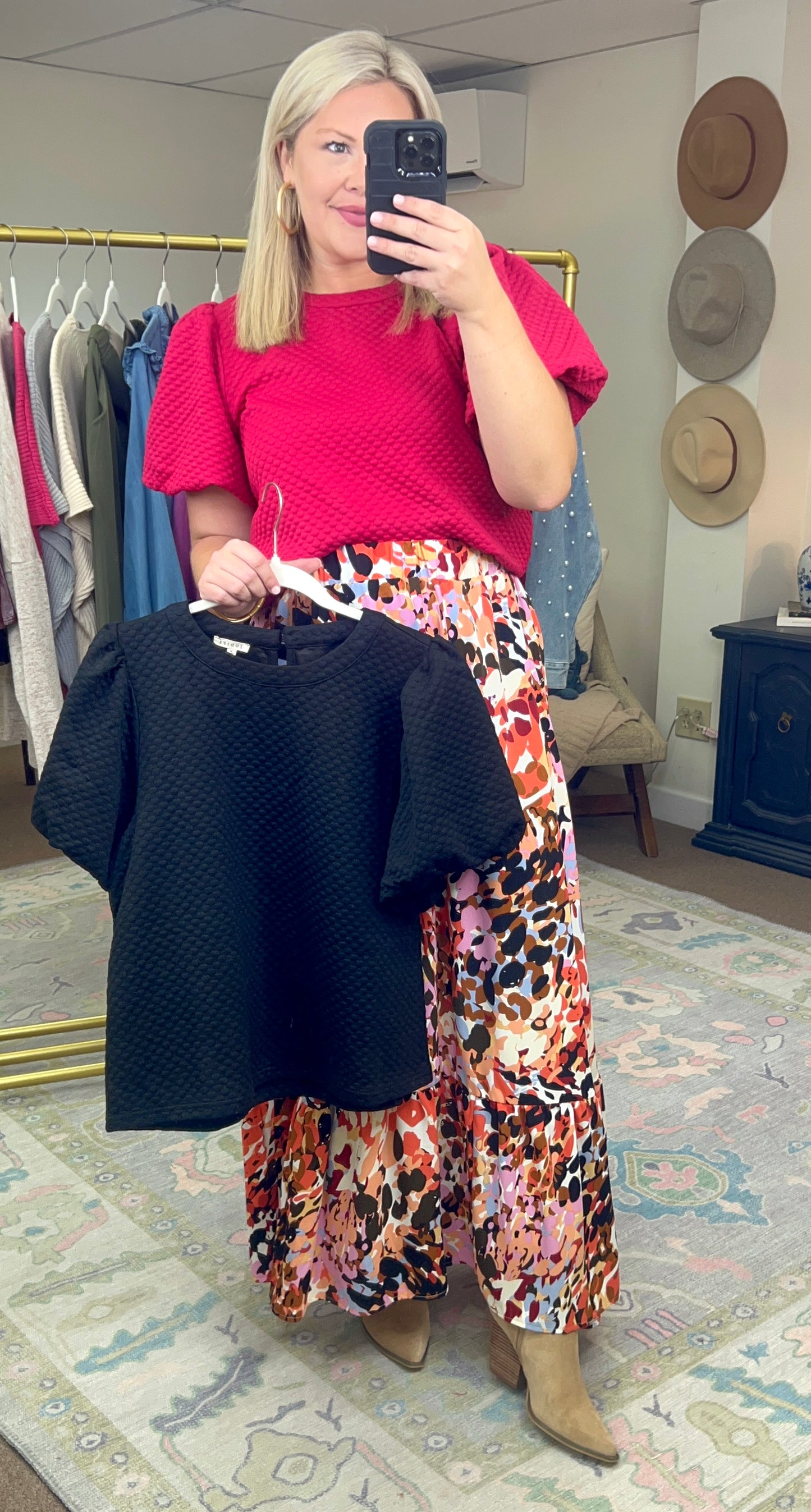 **MORE COLORS** Proper Attire Textured Puff Sleeve Top