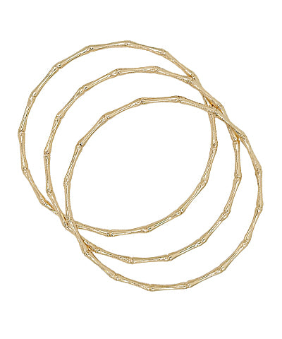 Natural Beauty Bamboo Bangle Set