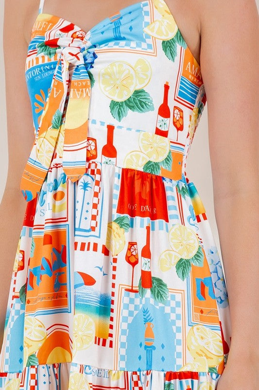 Summers in Sicily Print Dress
