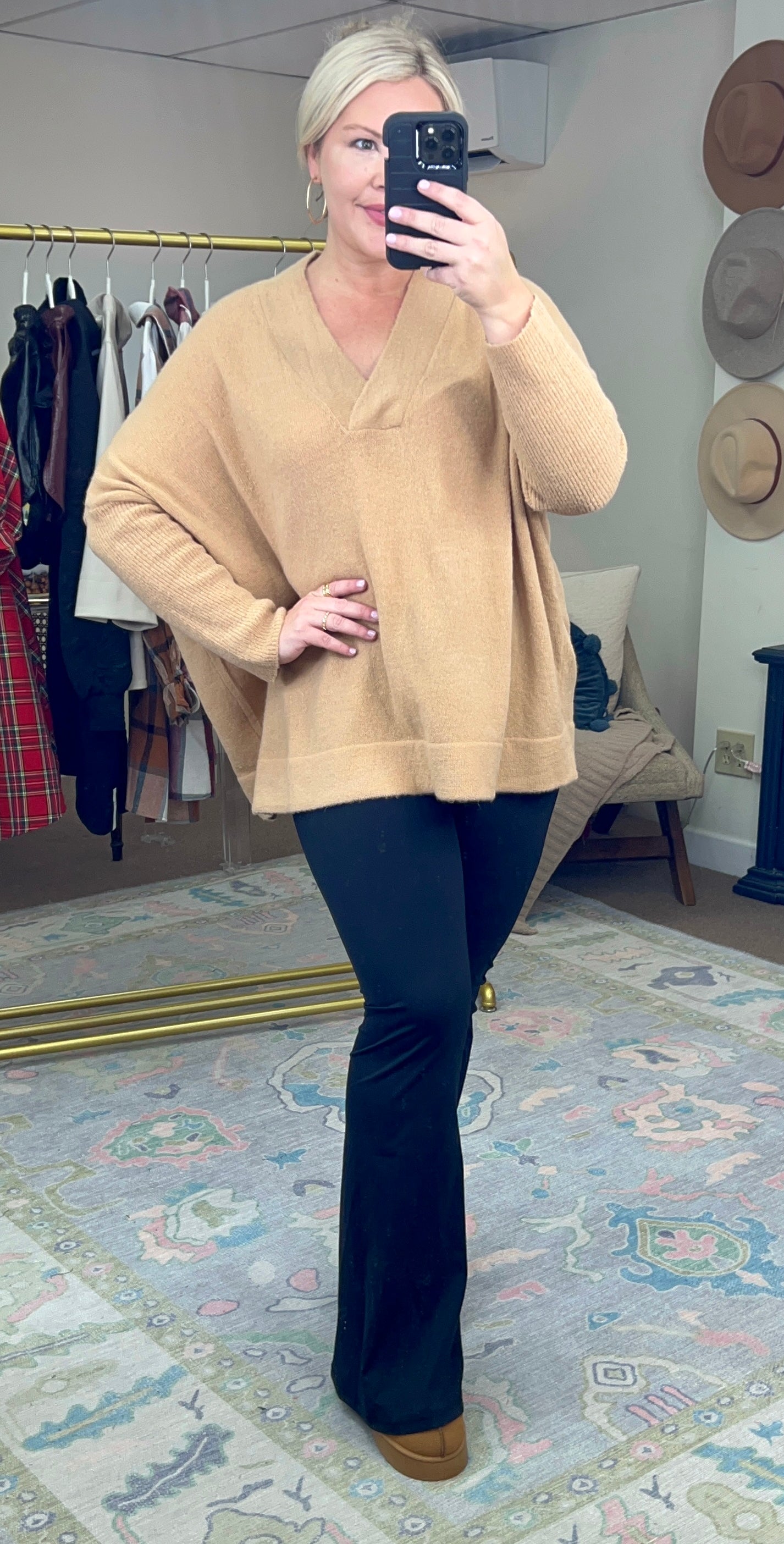 Find Yourself V-Neck Sweater Tunic