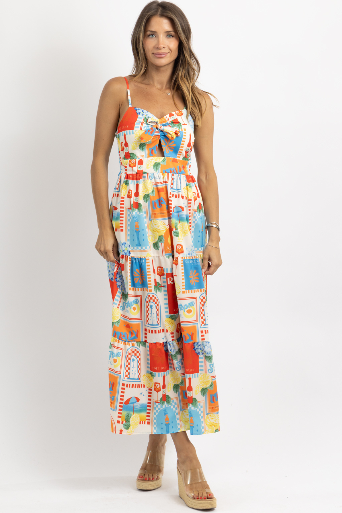 Summers in Sicily Print Dress