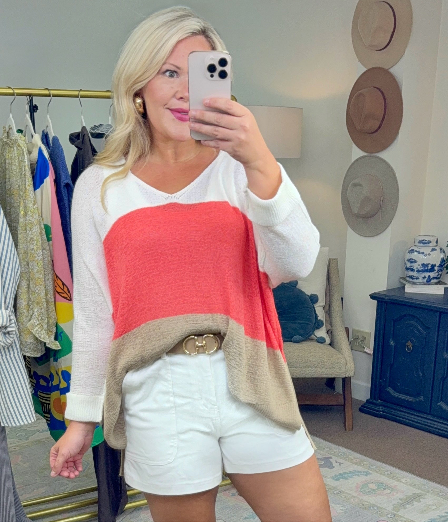 Life of Leisure Color Block Knit Top