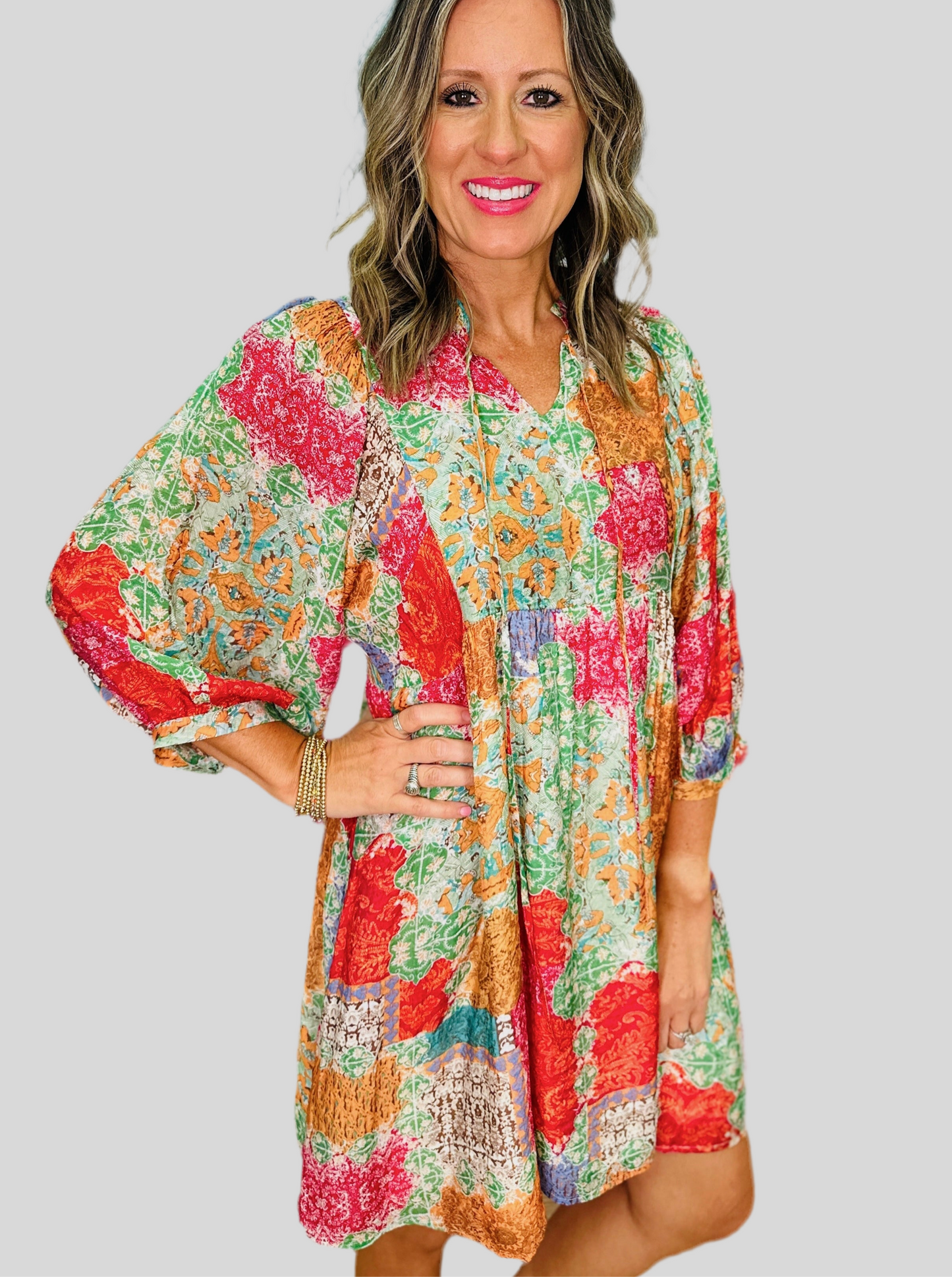 Gypsy Soul Mix Print Dress