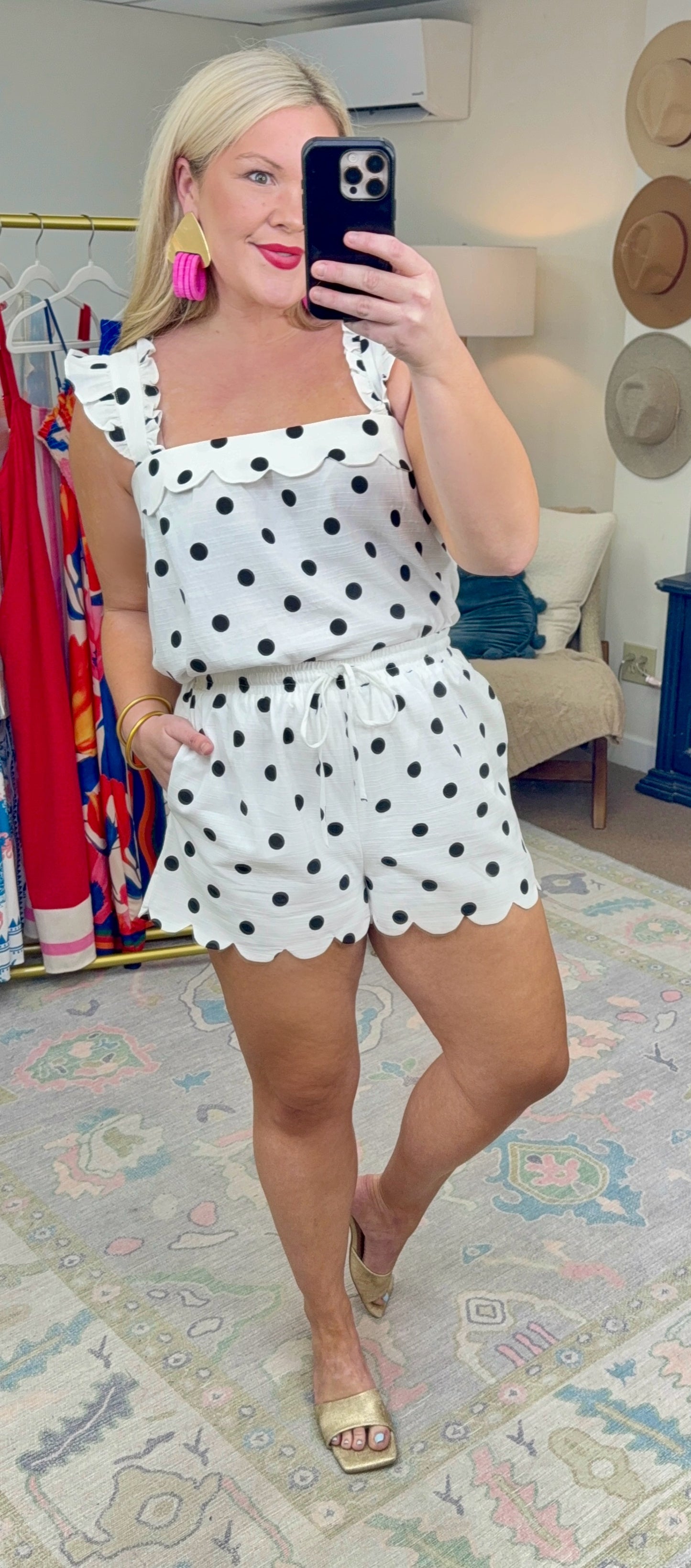 What I Dot Scallop Two Piece Set