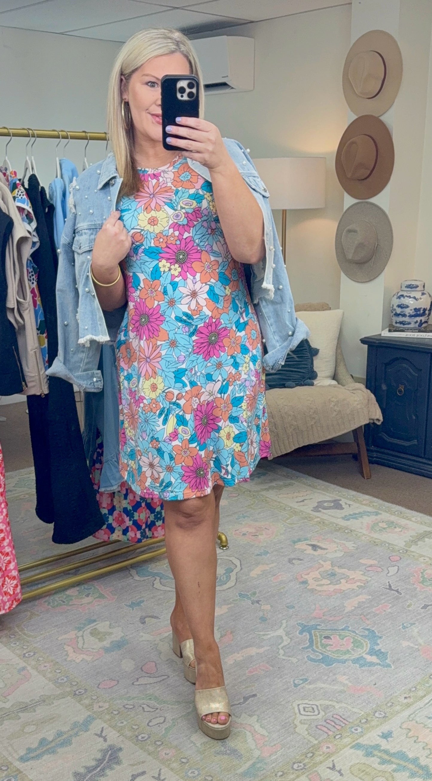 Fresh Pick Multicolor Floral Print Mini Dress