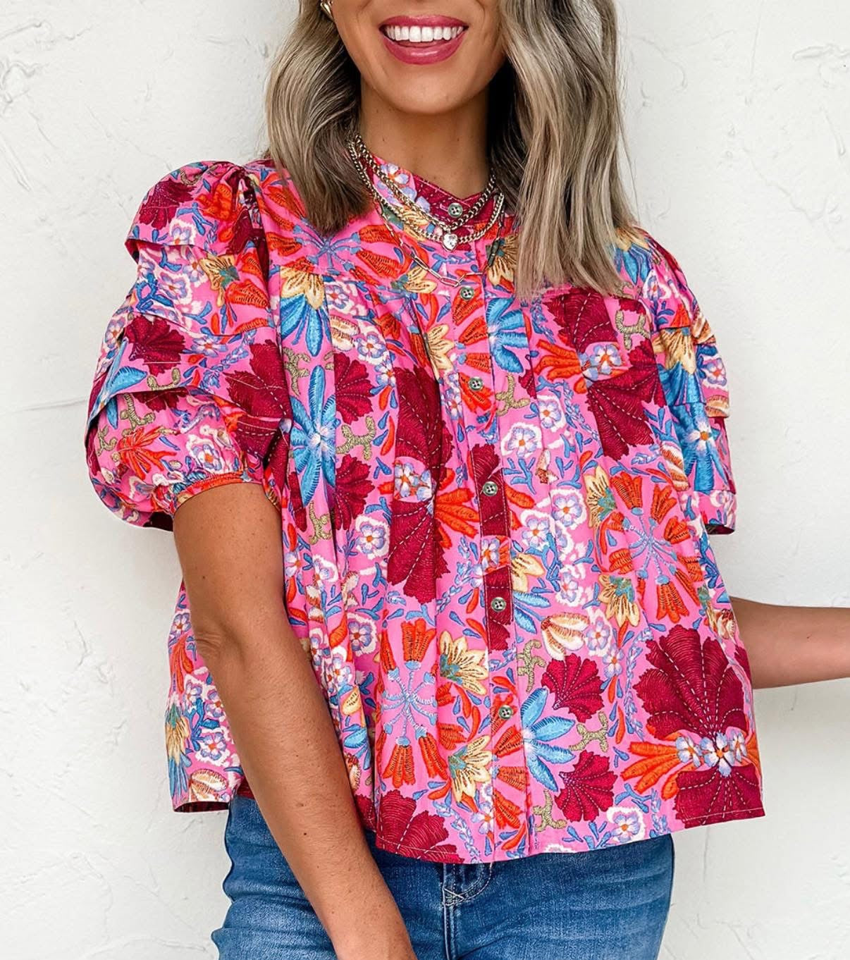 Made to Love Floral Print Blouse