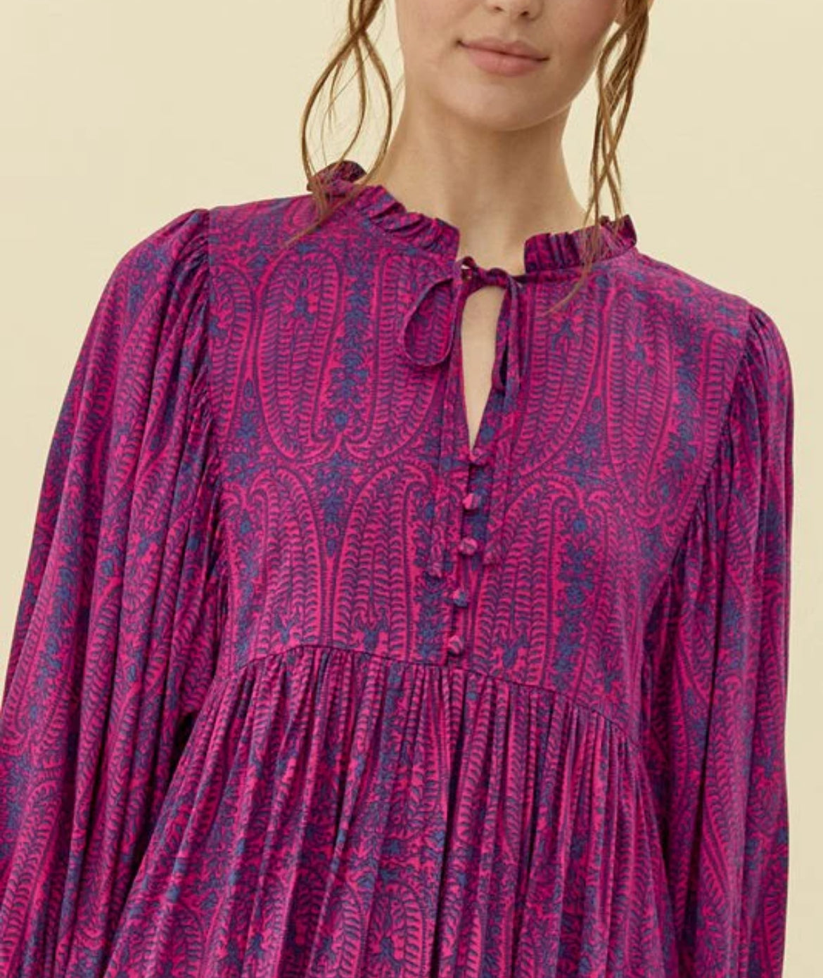 Good Vibrations Paisley Print Dress