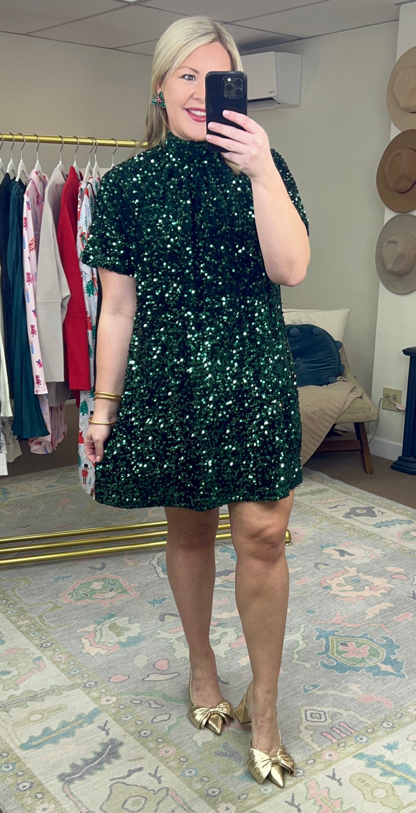 Glitzy Gal Sequin Tie Back Dress