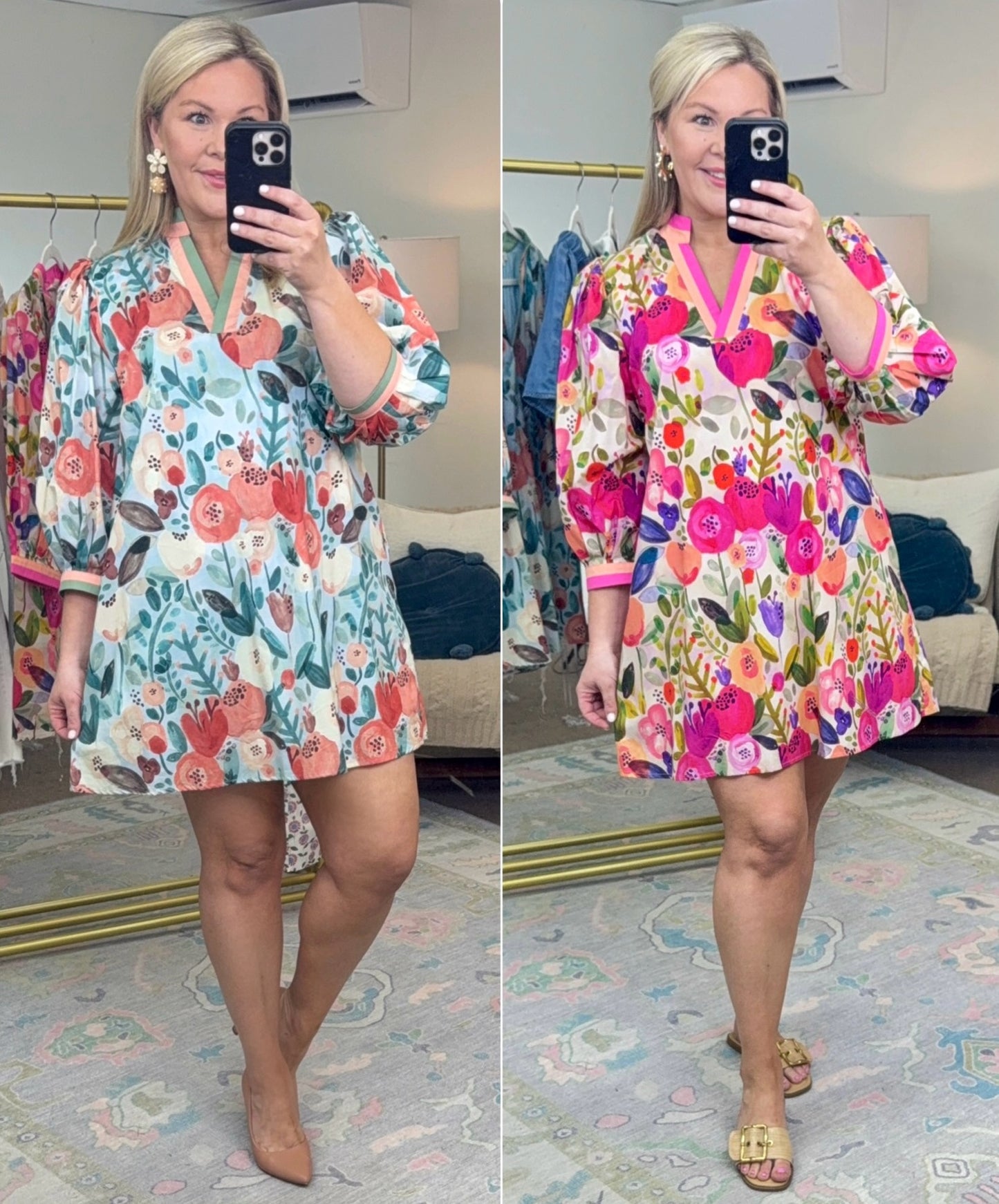 Like a Painting Watercolor Print Dress