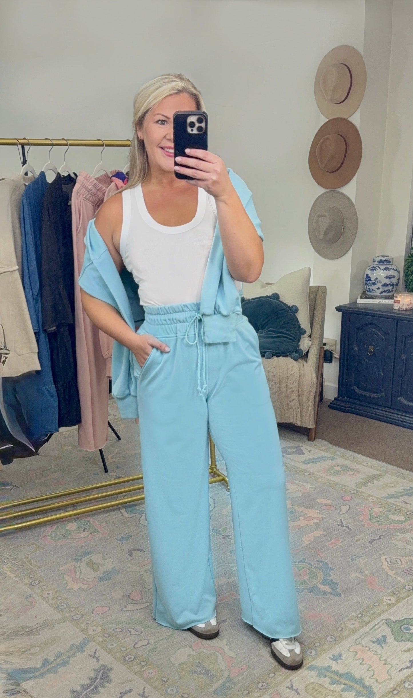 **MORE COLORS** Call Me Cozy Wide Leg Lounge Set