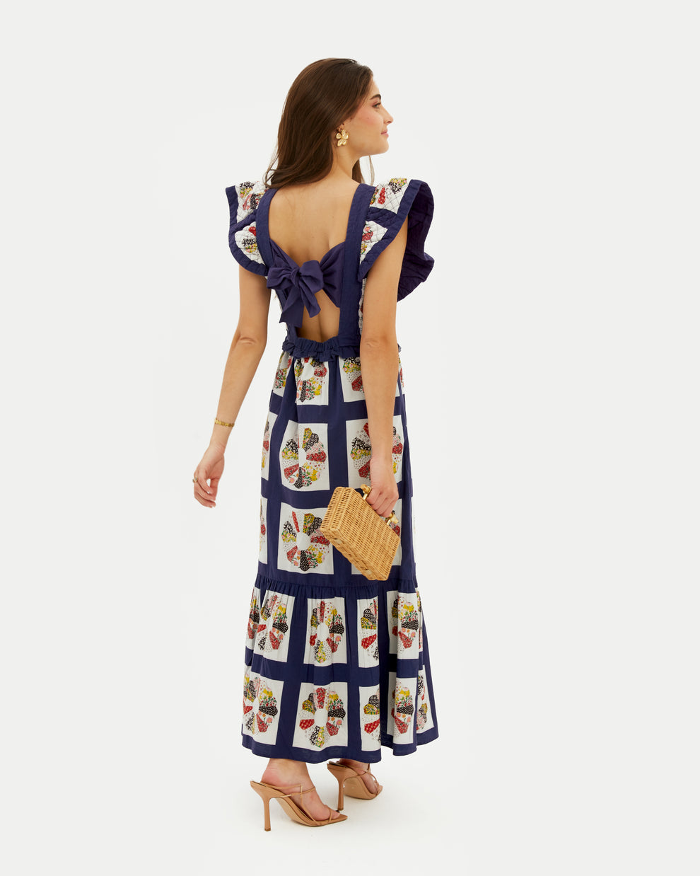 Pieces of Me Printed Flutter Sleeve Dress