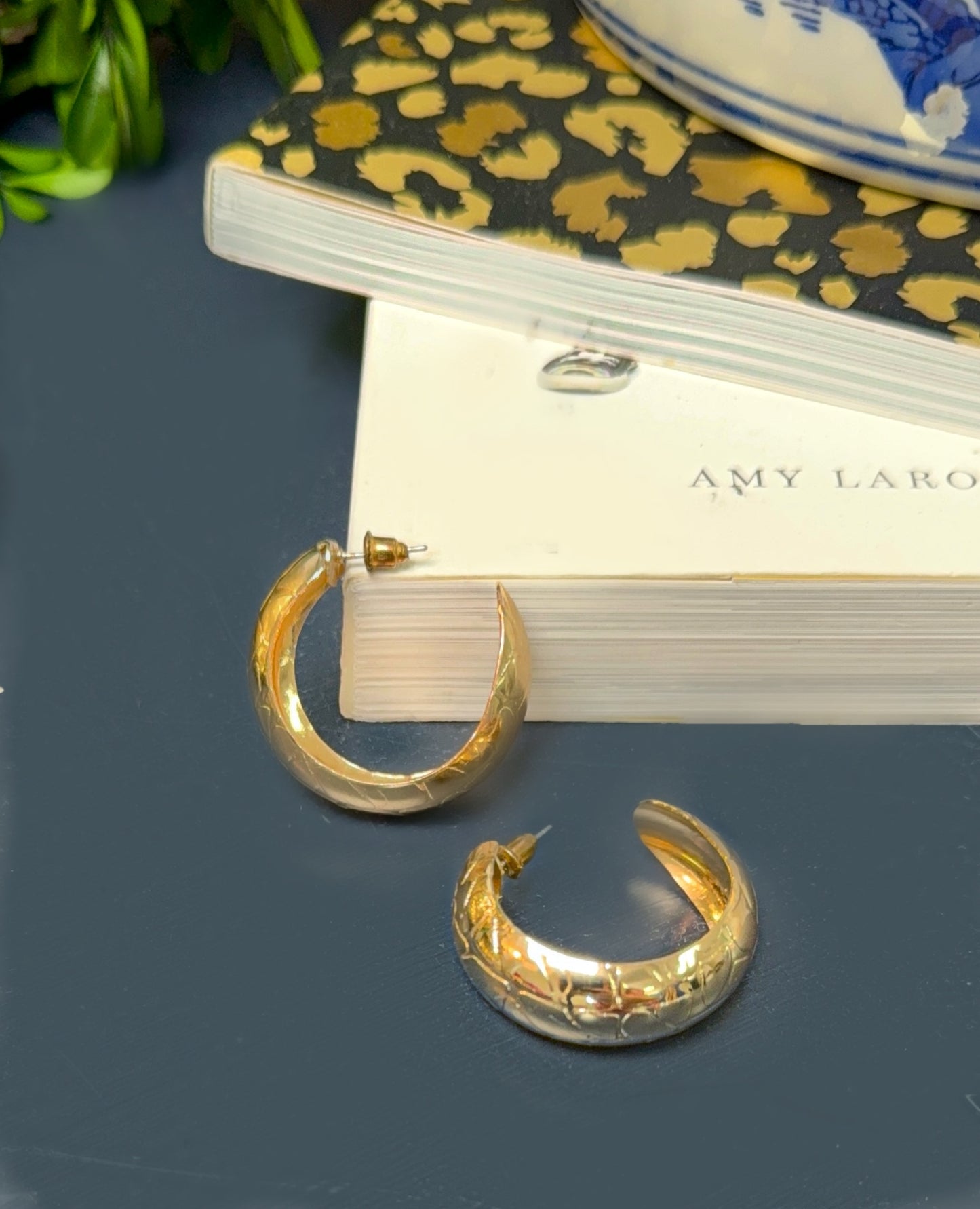 Unwritten Words Chunky Hoop Earrings