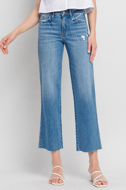 Next Level Wide Leg Cropped Jeans