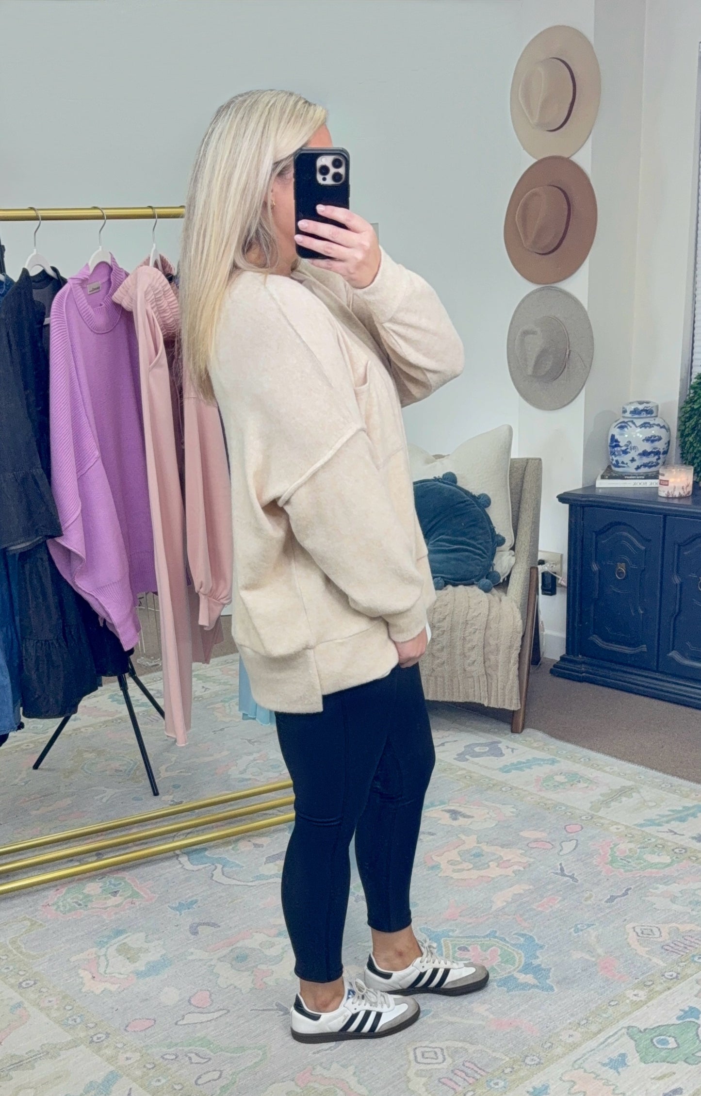 Warm Fuzzies Brushed Knit Top