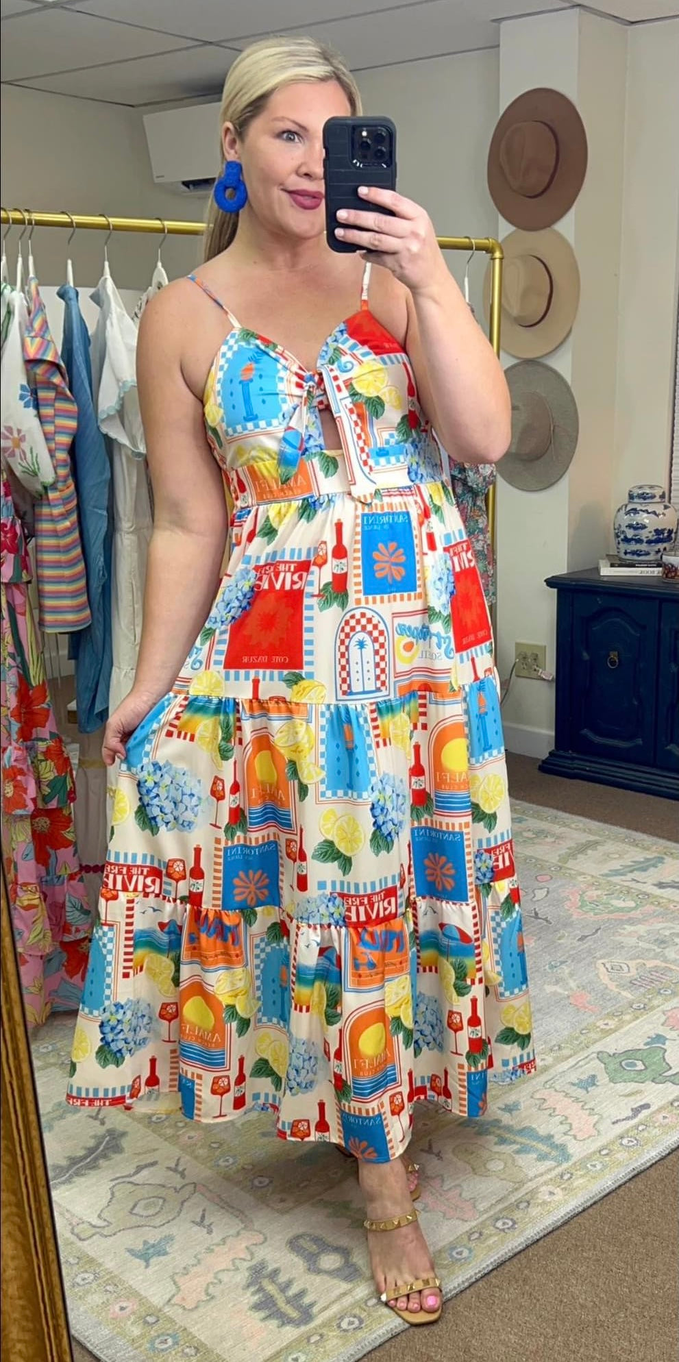 Summers in Sicily Print Dress