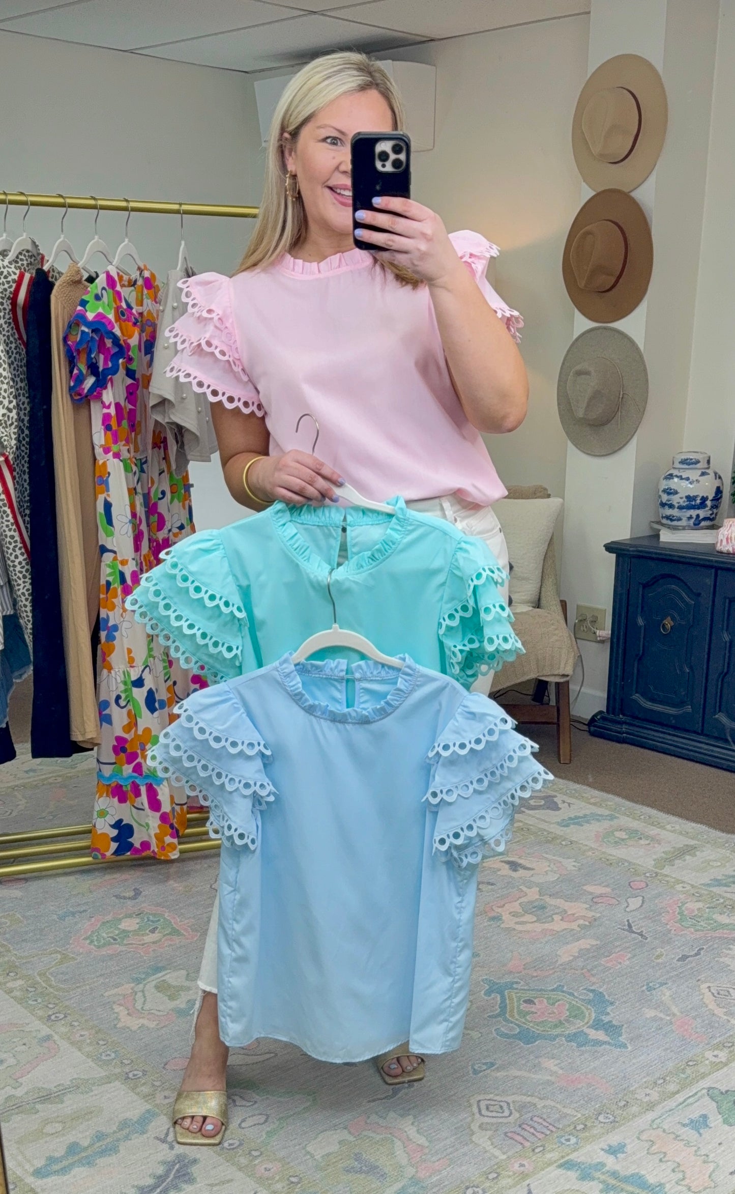 **MORE COLORS** The Sweetest Spring Layered Sleeve Frill Blouse