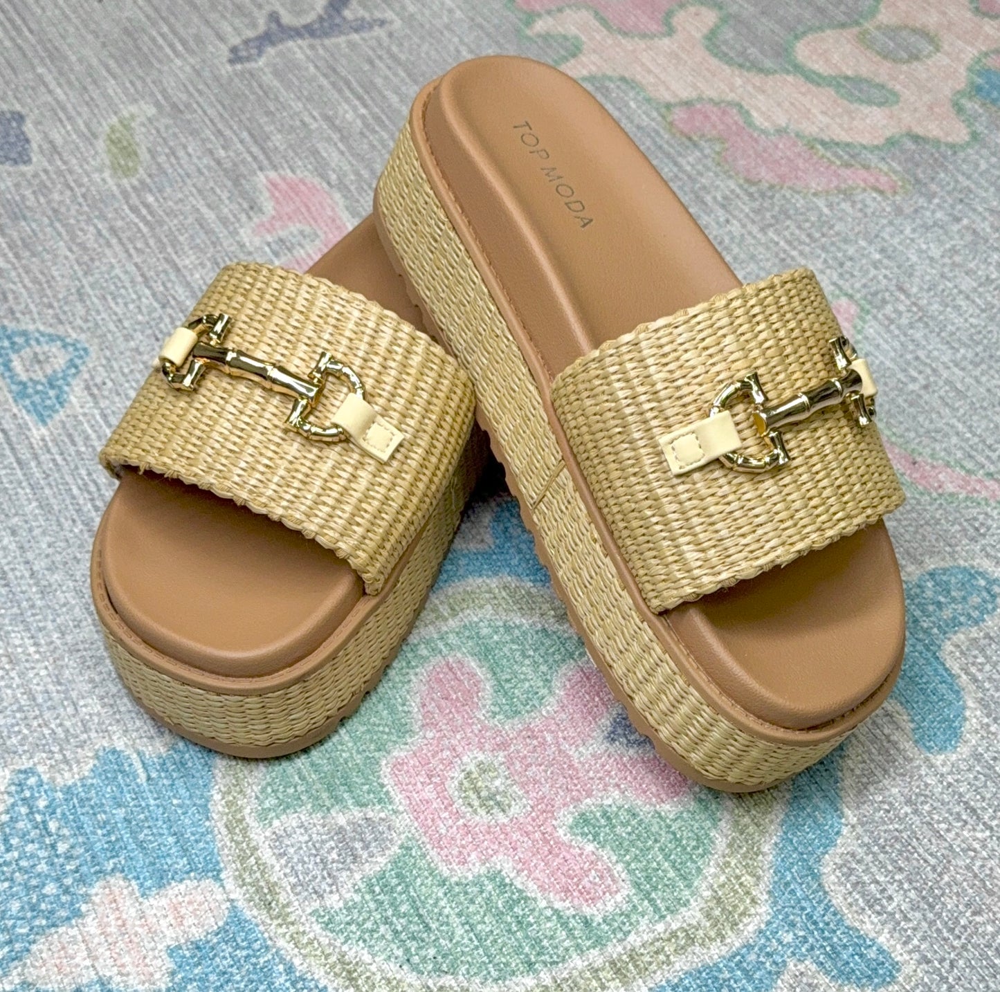 Your Move Raffia Platform Sandals