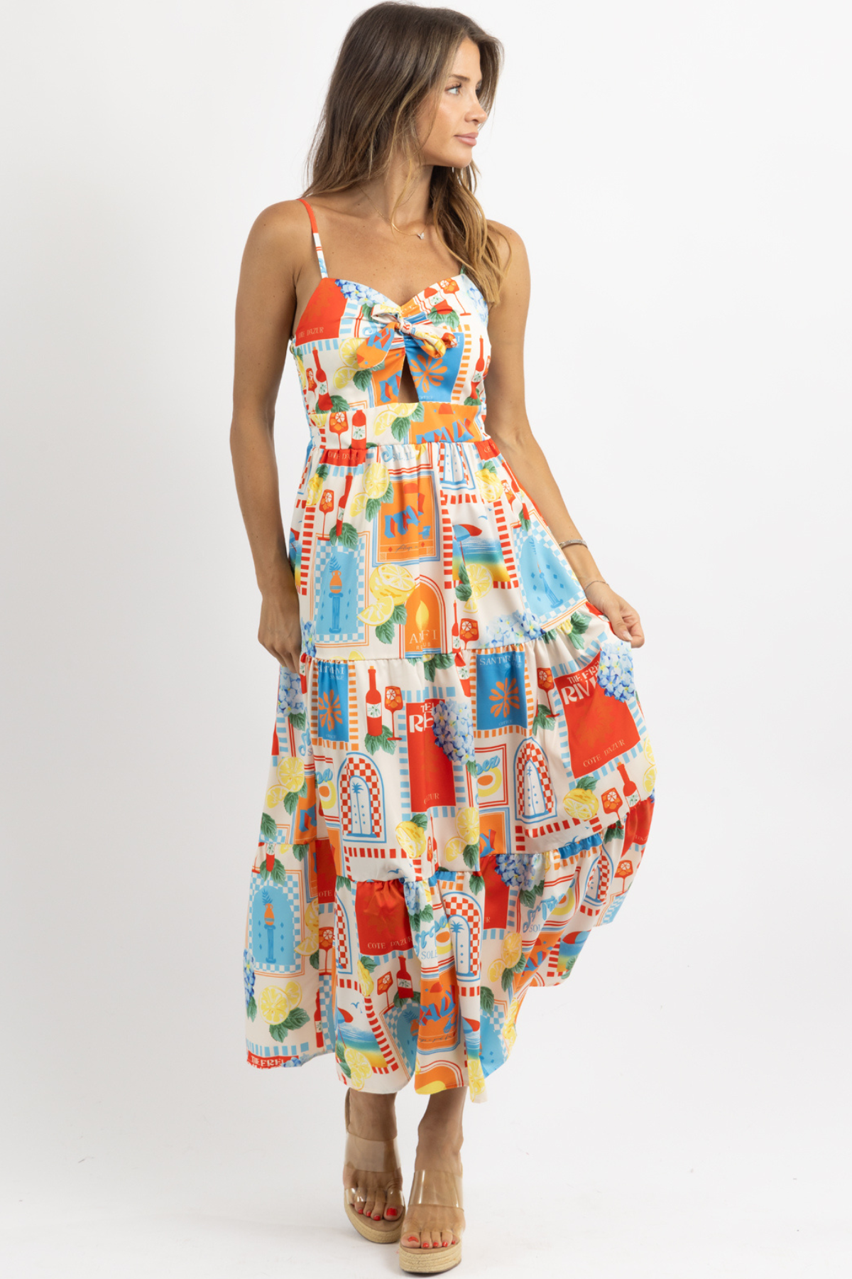 Summers in Sicily Print Dress